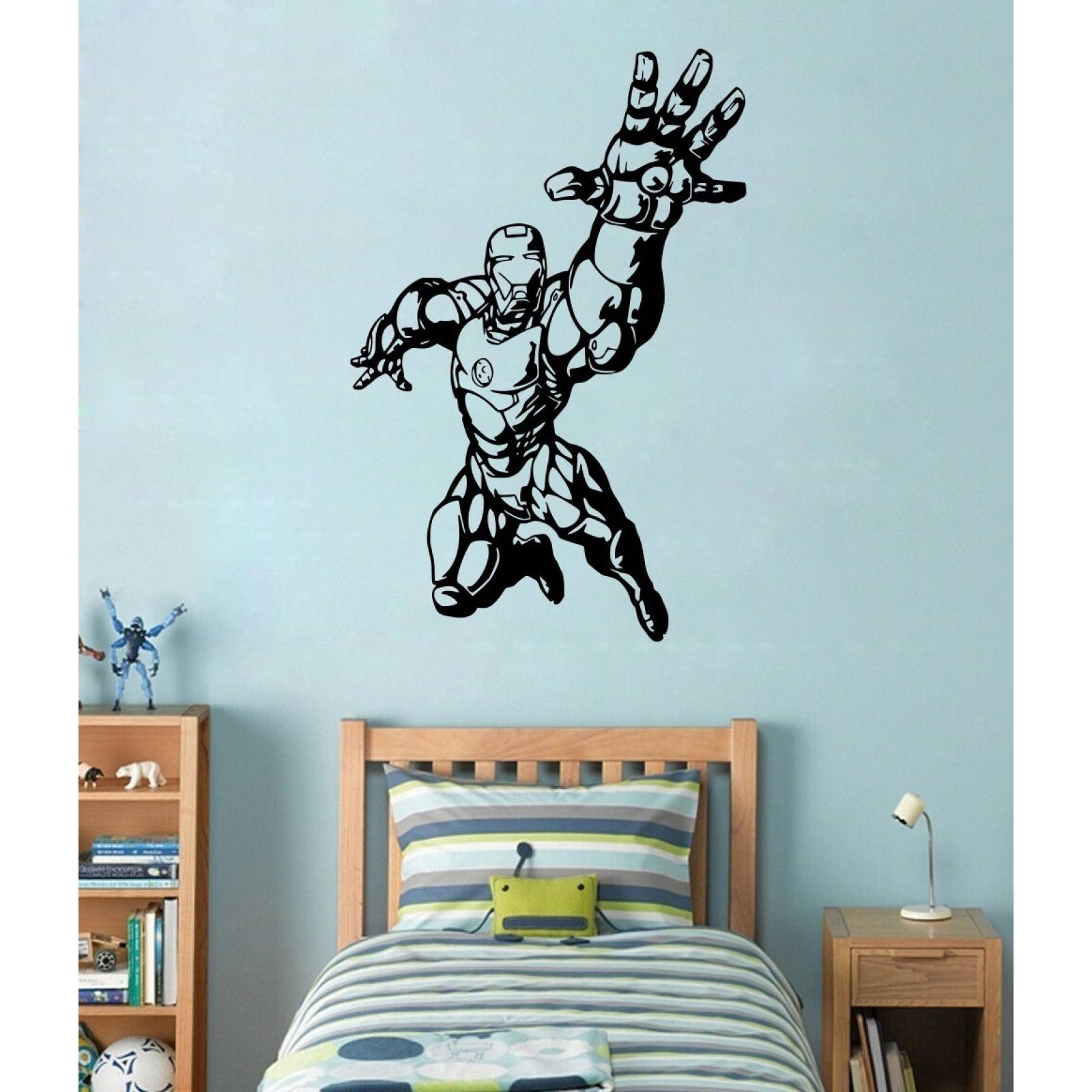 Vinilos Decorativos Vinil Pared Silueta Marvel Super Heroes