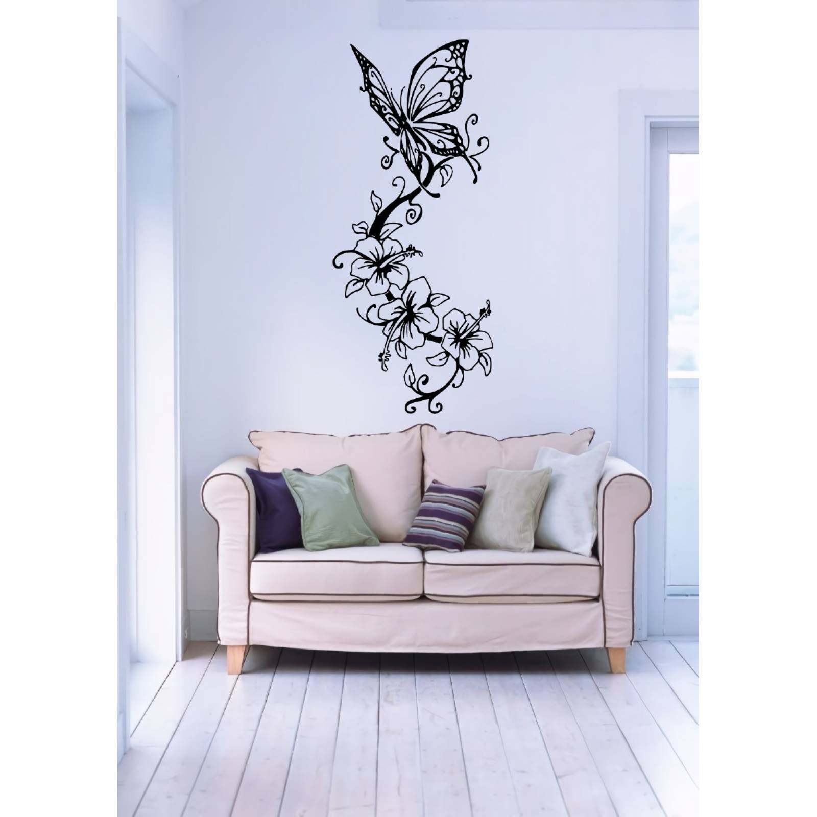 Vinilos Decorativos Para Pared Modernos Flores Rosas