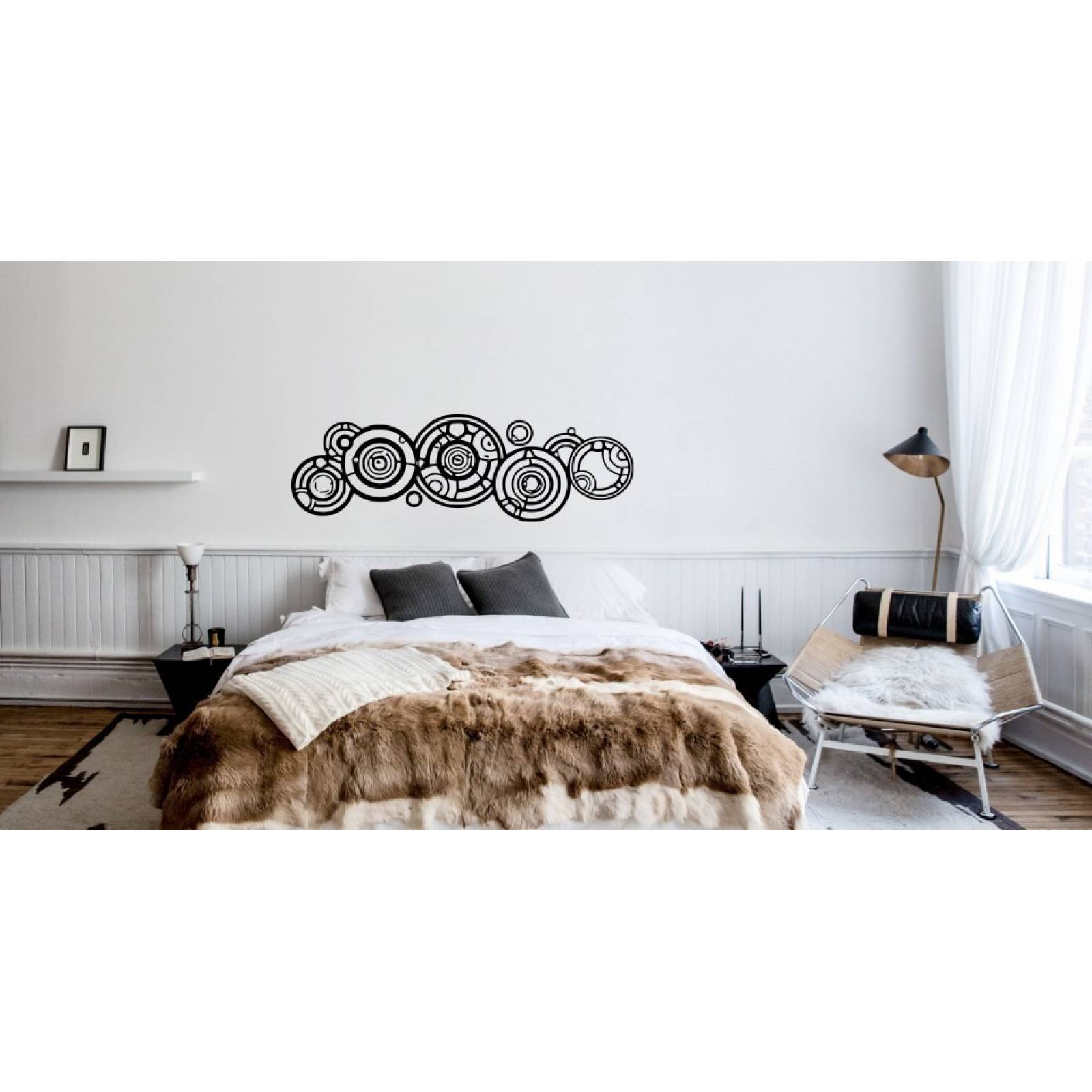 Vinilos Decorativos Vinil Pared Cabecera Cama Mandala