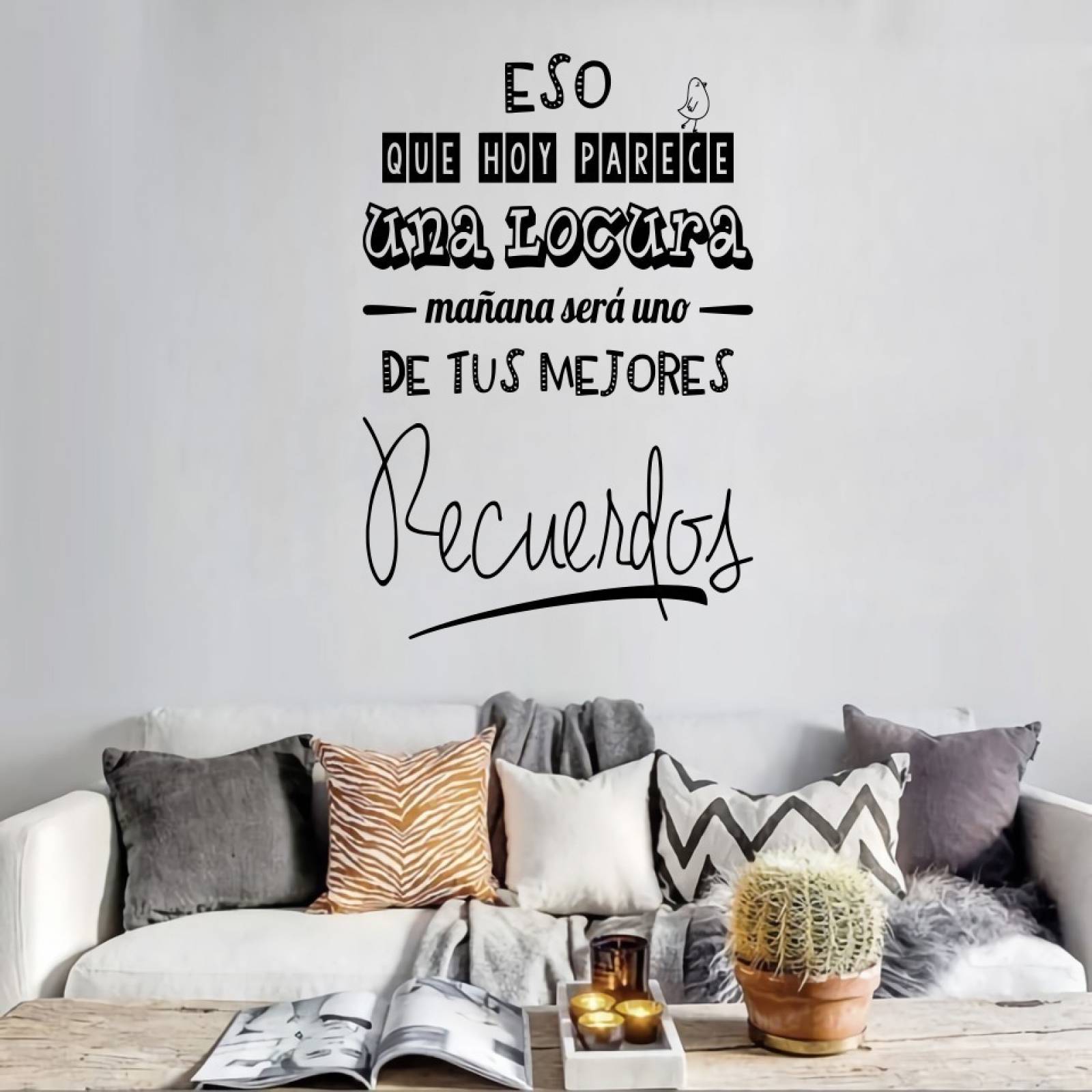 Vinilos Decorativos Vinil Pared Frases Letras Cambia Tu...