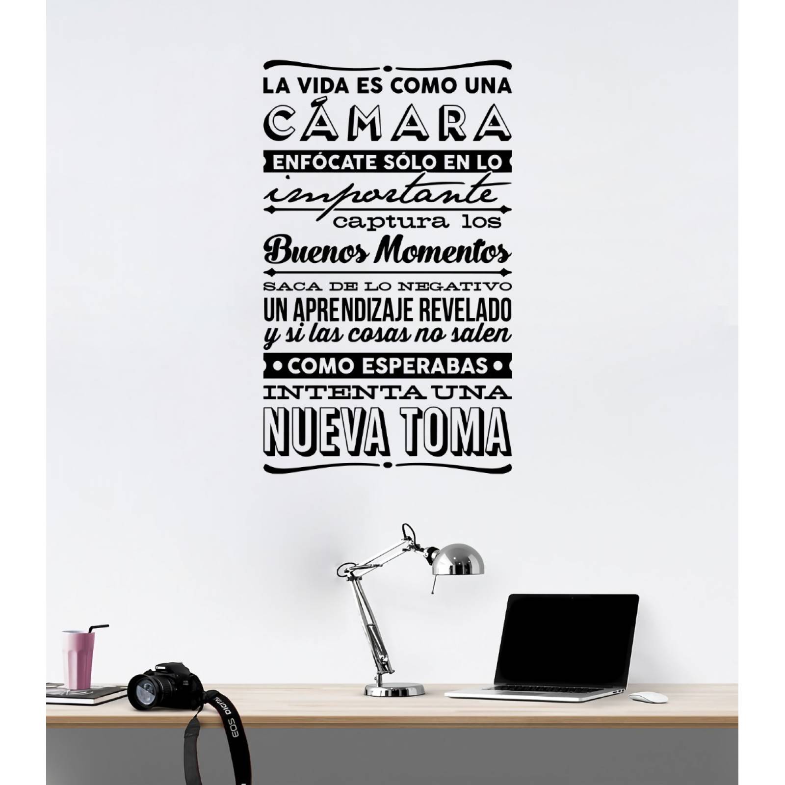 Viniles Para Decoracion De Pared La Vida Es Como Una Camara