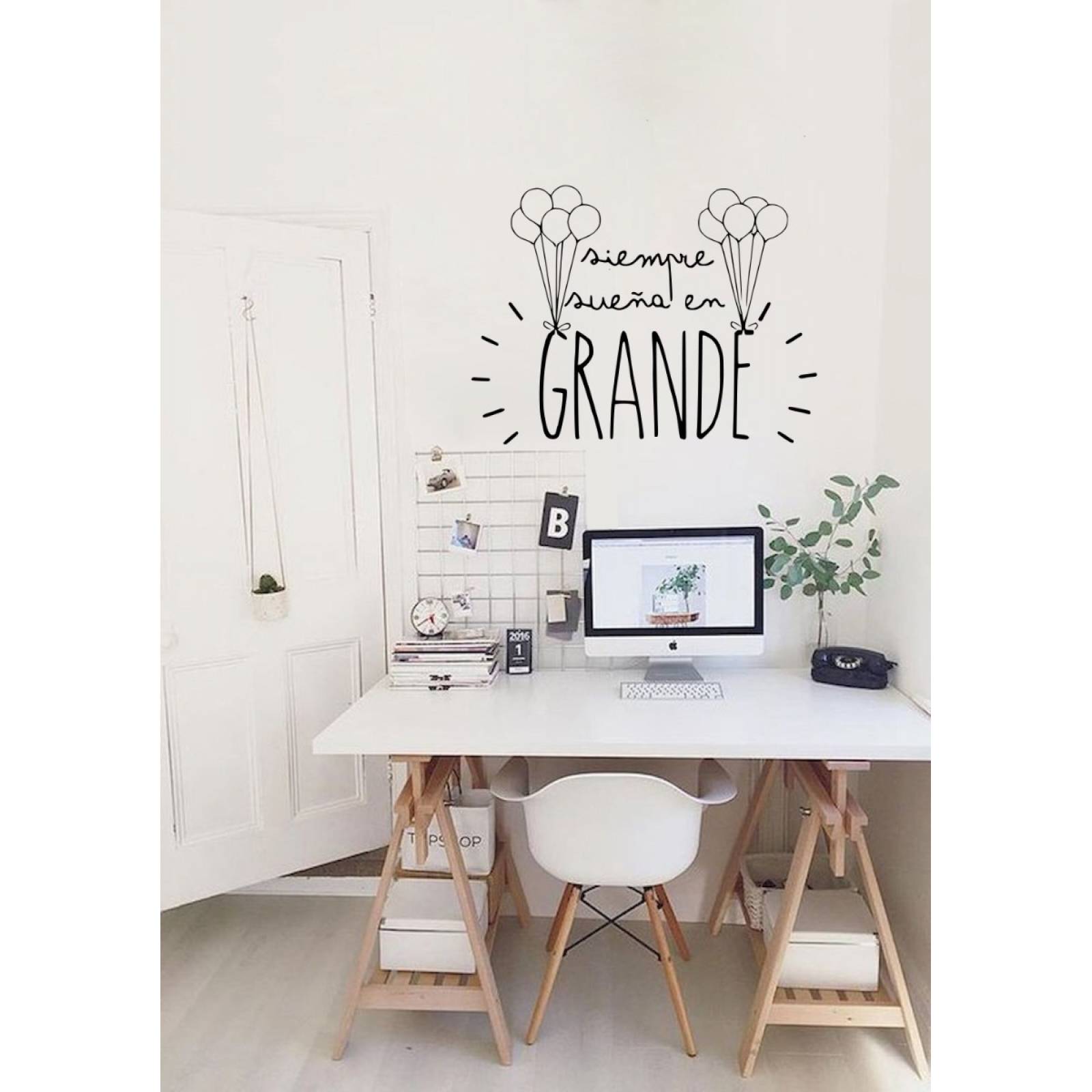 Vinil Decorativo Blanco Pared Silueta Calavera Skull Vinilo