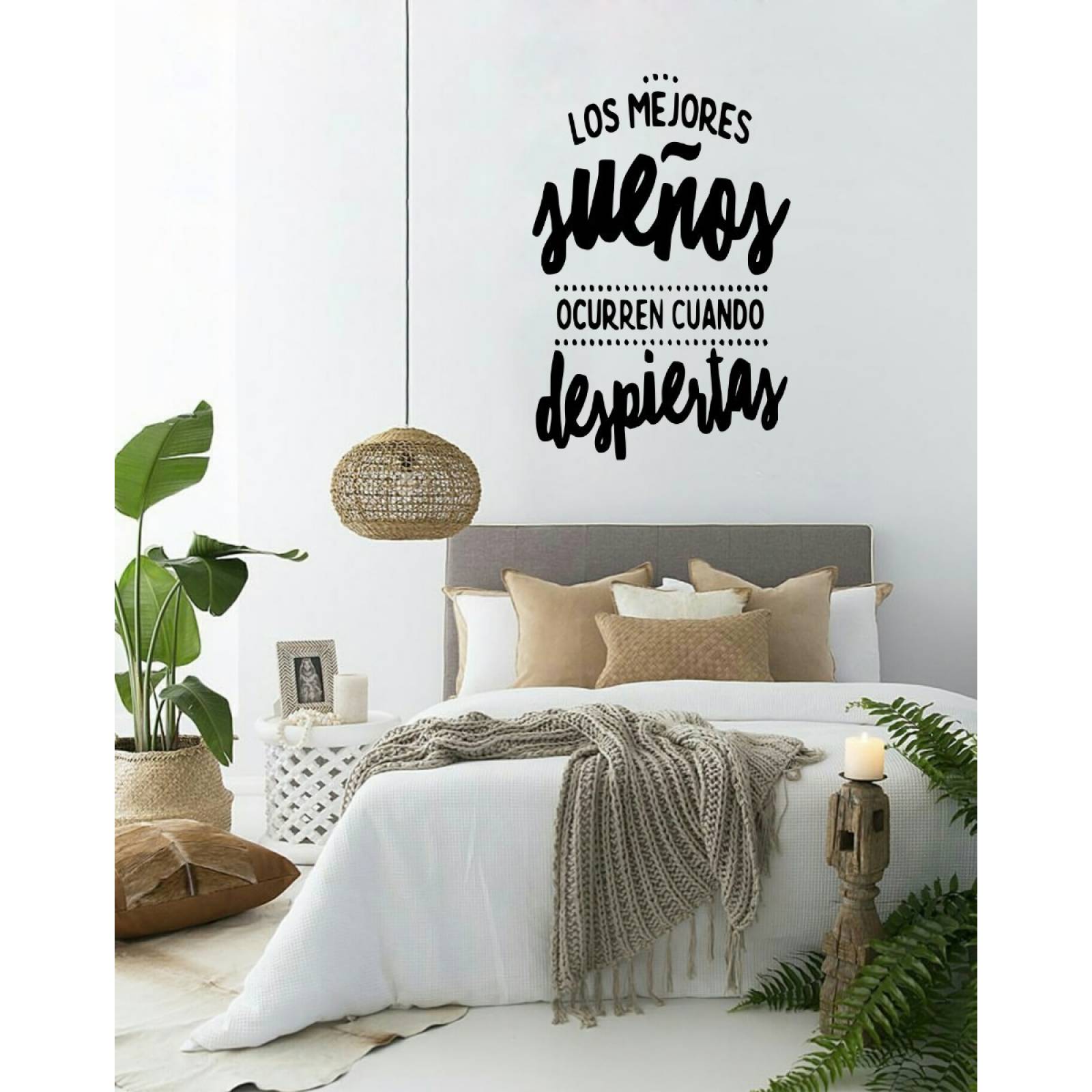 Vinil Decorativo Para Pared Frases Letras No Es La Felicidad