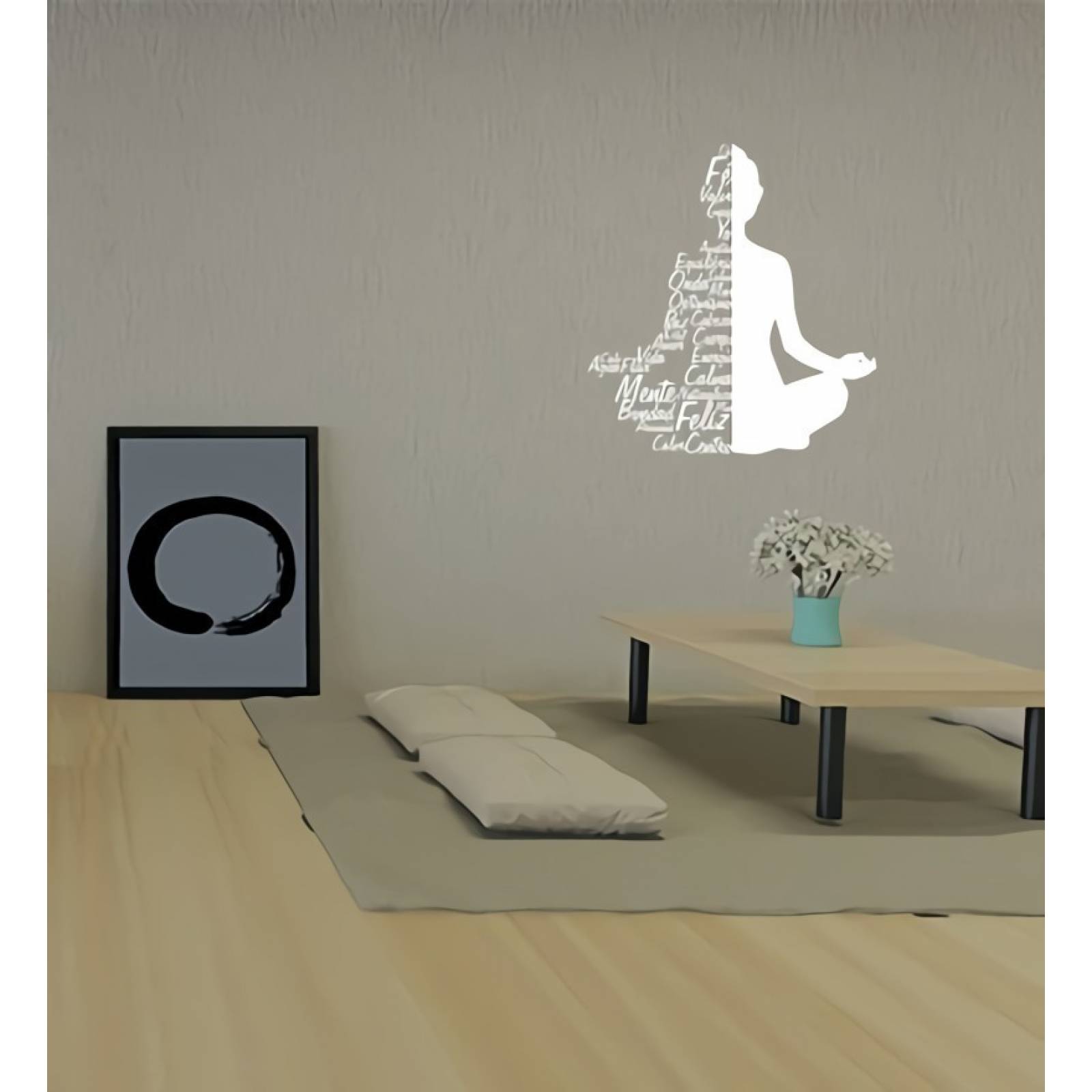 Viniles Decorativos Vinil Blanco Mapa Del Mundo Geometrico