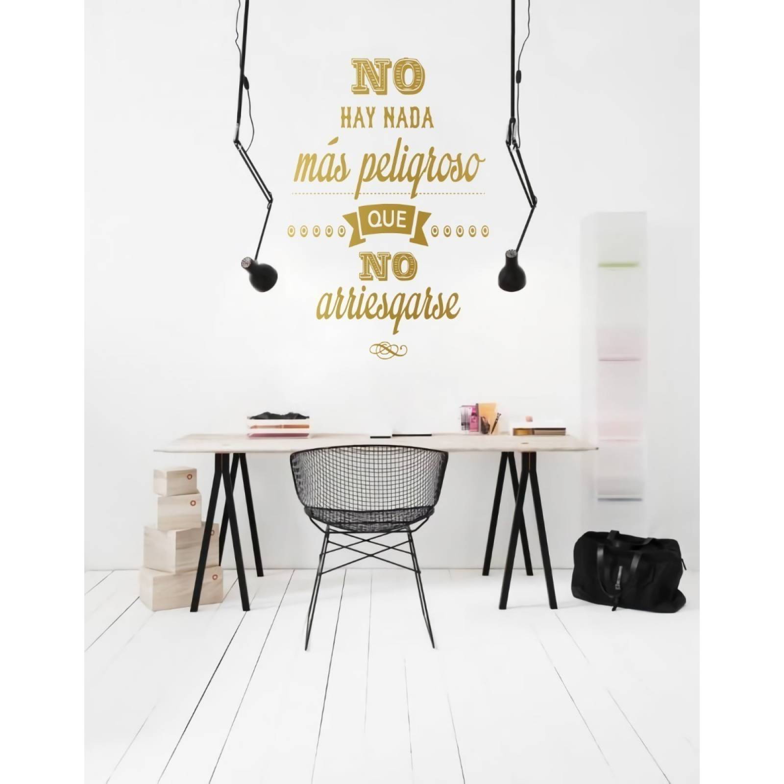 Vinil Decorativo Paredes Frases Letras Nunca Aferrarse Al...