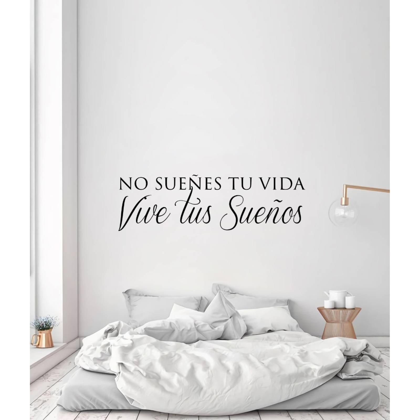 Vinilos Decorativos Vinil Pared Frases Letras Vive Simple...