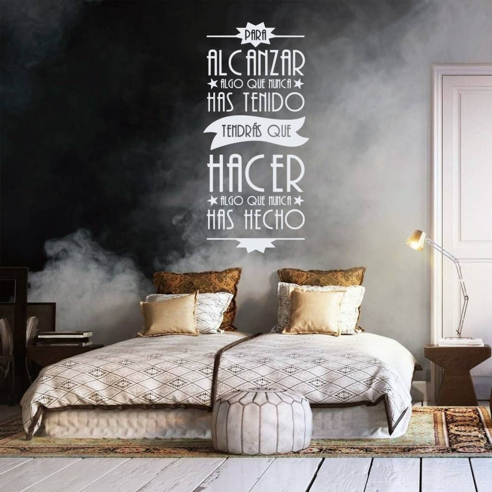 Vinil Decorativo Para Pared Frases Letras En Esta Casa Somos