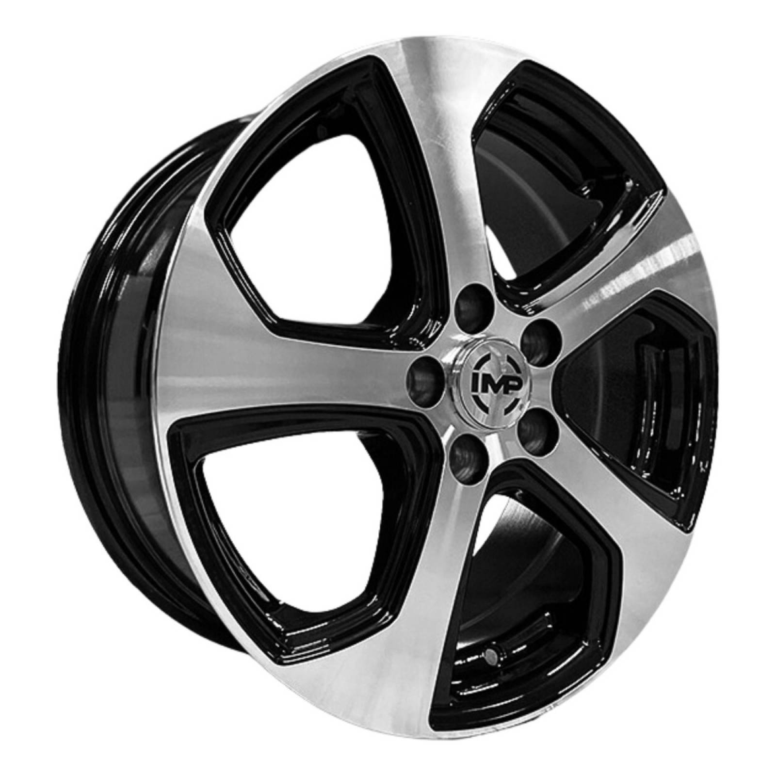 Rines Black Machine 16 5X112 Volkswagen Jetta, Passat, Golf
