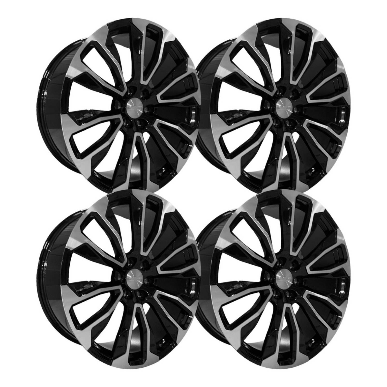 4 Rines Metal Machine 24 6X139.7 Chevrolet Silverado 1500