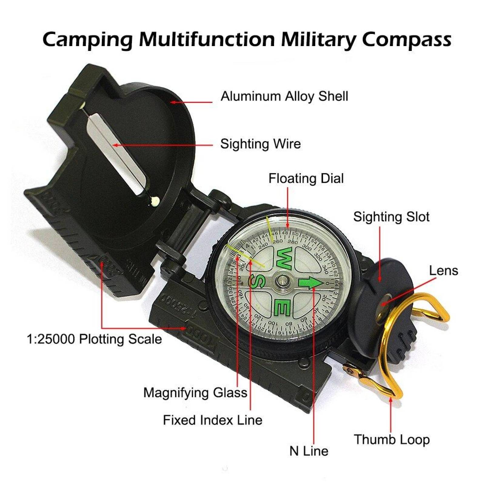 BRUJULA MILILTAR LENSATICA