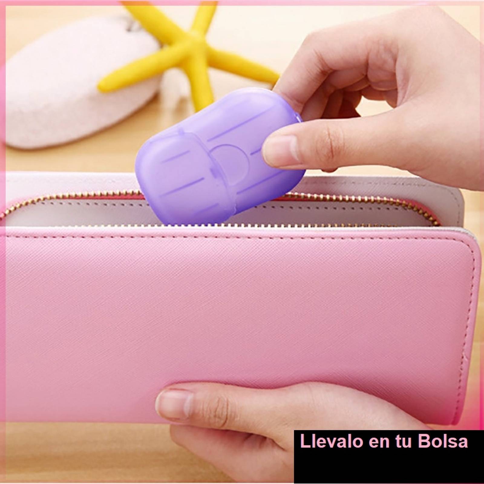 JABÓN DE BOLSILLO, VIAJE, CAMPISMO