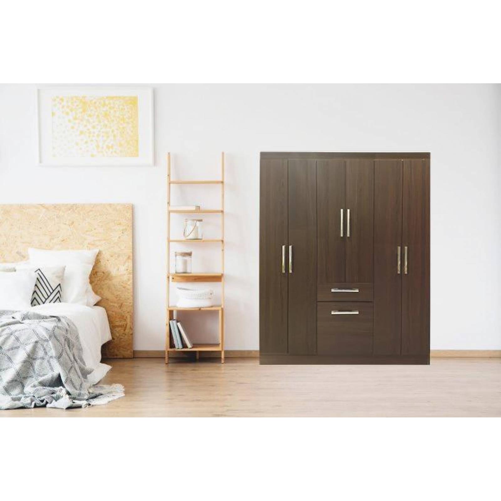 Ropero Clóset The Shop, 6 Puertas, 2 Cajones, Moderno 