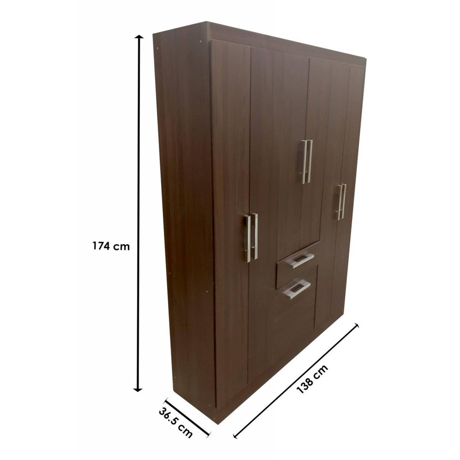 Ropero Clóset The Shop, 6 Puertas, 2 Cajones, Moderno 