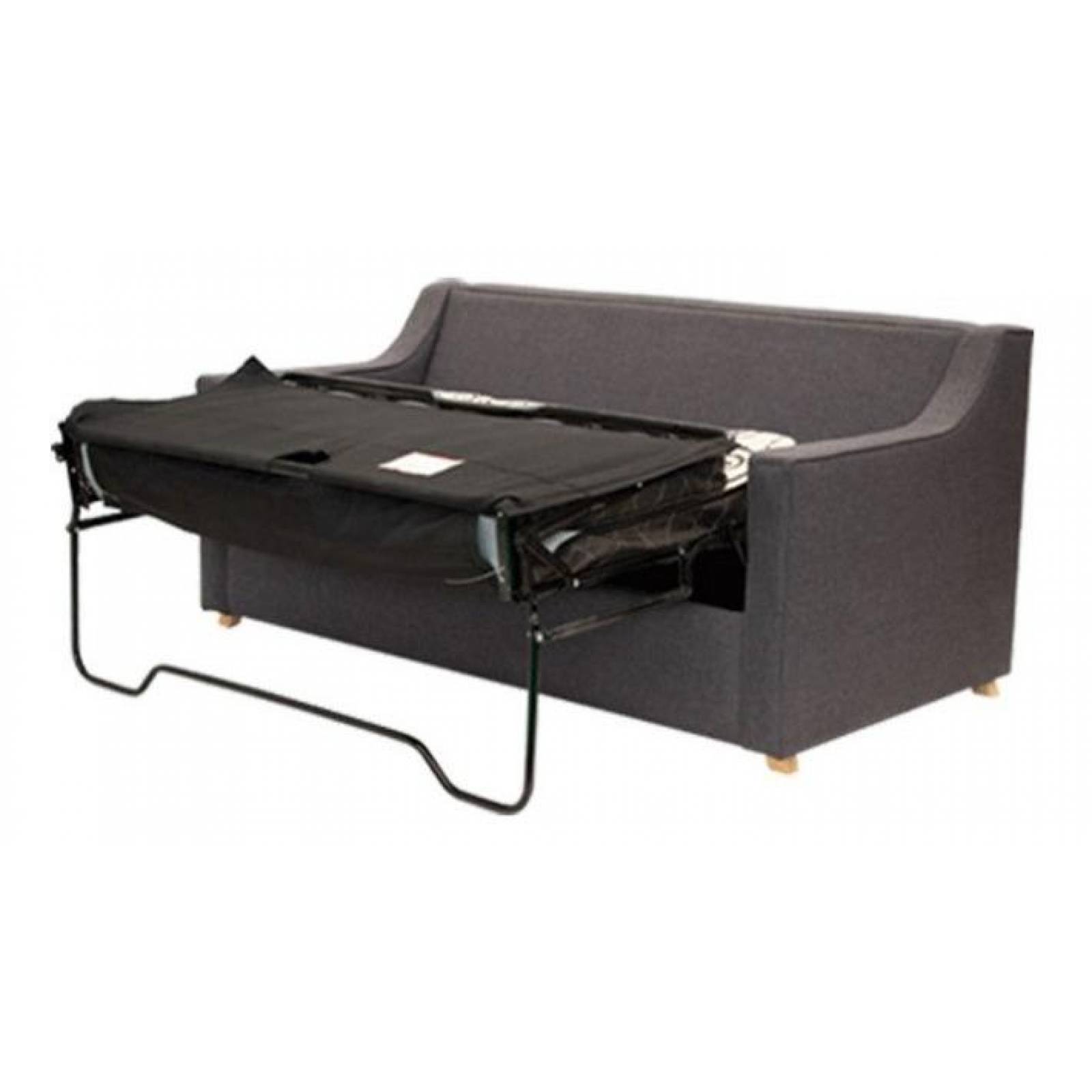 Sofá Cama Matrimonial Menken SofaMatch, Tela Quantum Graphite Tela Microfibra