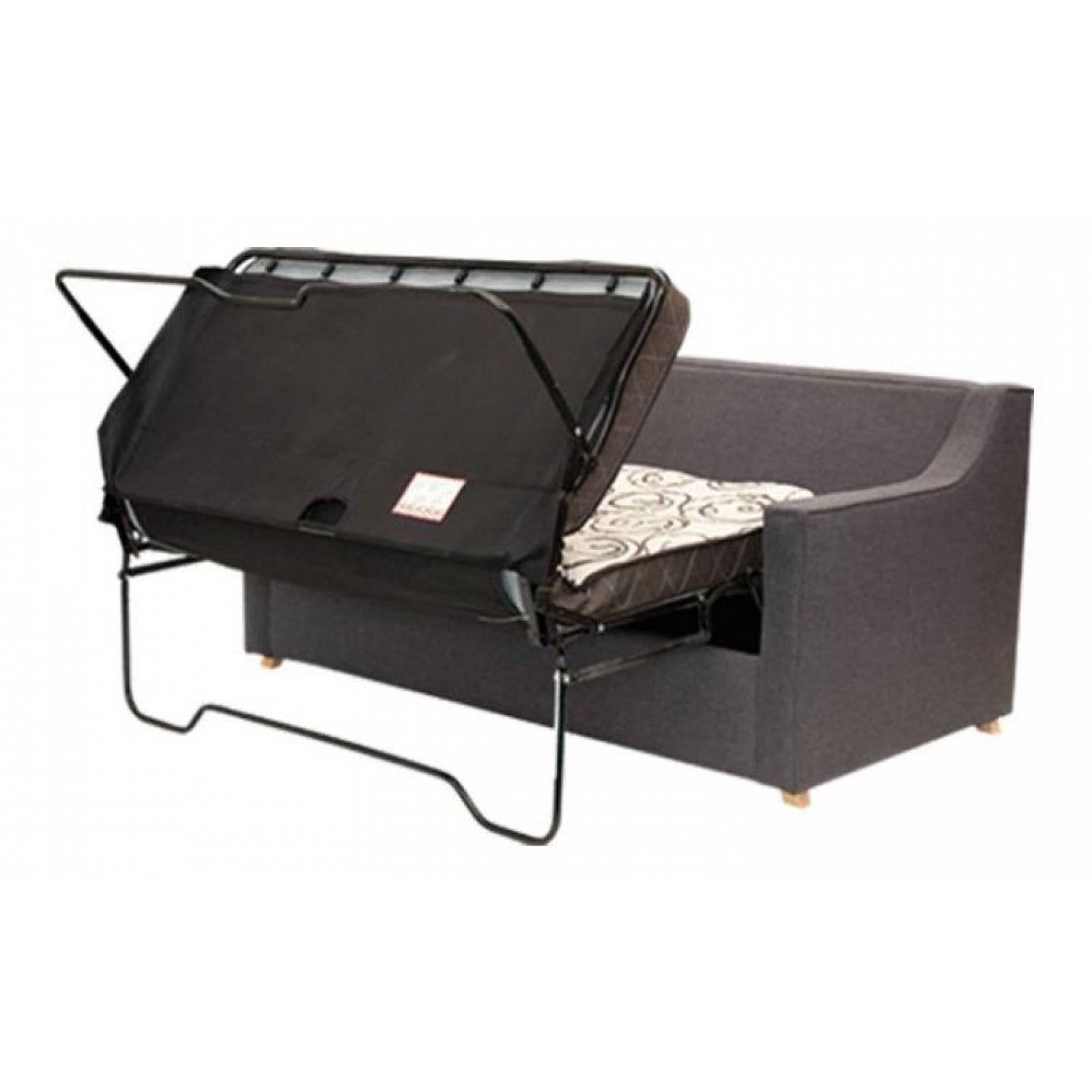 Sofá Cama Matrimonial Menken SofaMatch, Tela Quantum Graphite Tela Microfibra