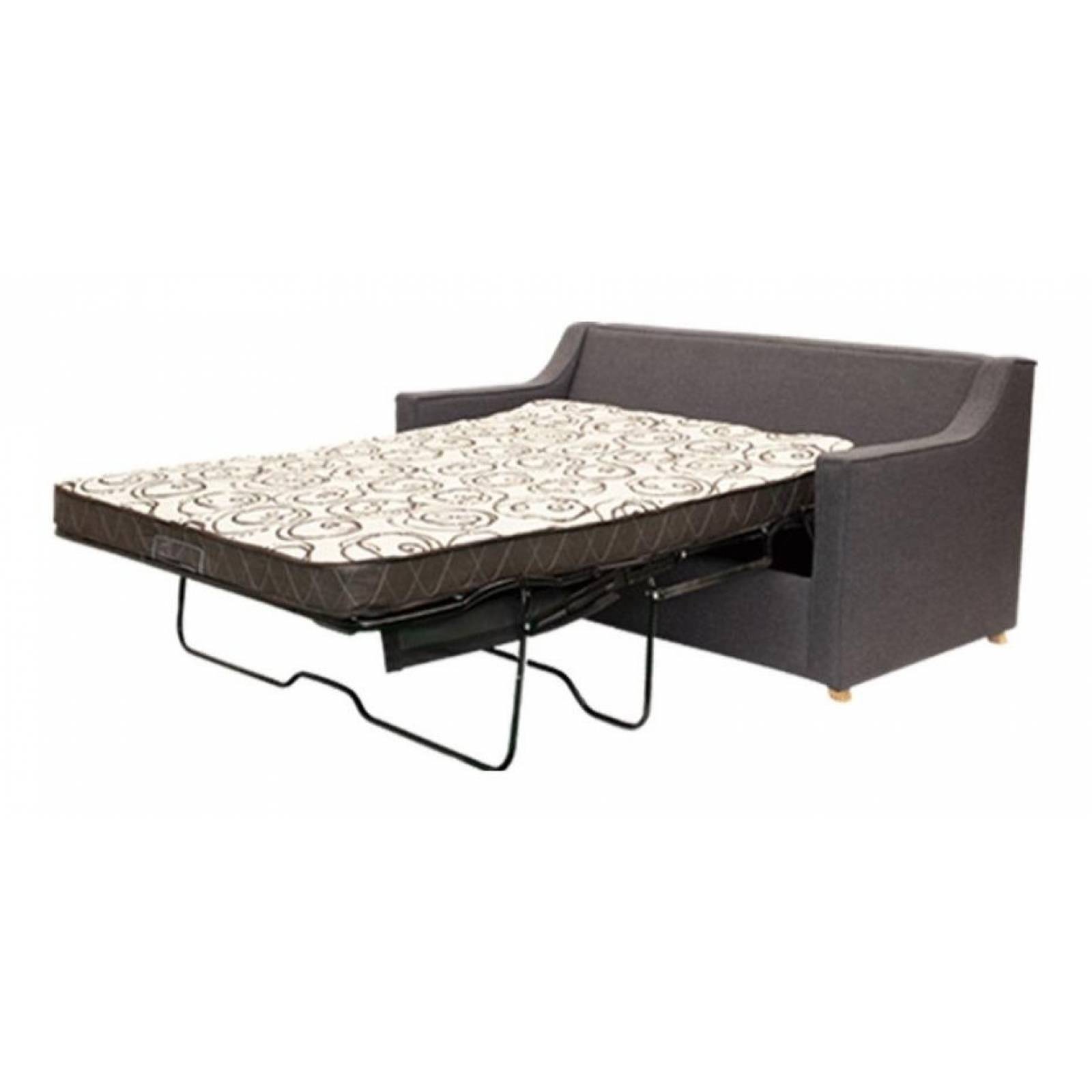 Sofá Cama Matrimonial Menken SofaMatch, Tela Quantum Graphite Tela Microfibra