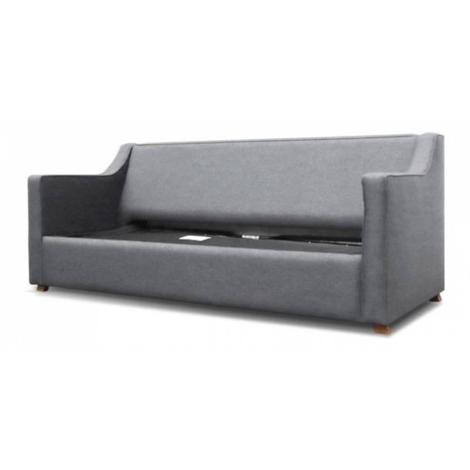 Sofá Cama Matrimonial Menken SofaMatch, Tela Quantum Ash Tela Microfibra