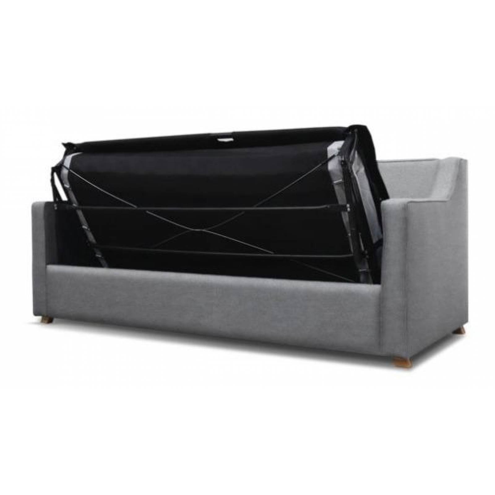 Sofá Cama Matrimonial Menken SofaMatch, Tela Quantum Ash Tela Microfibra