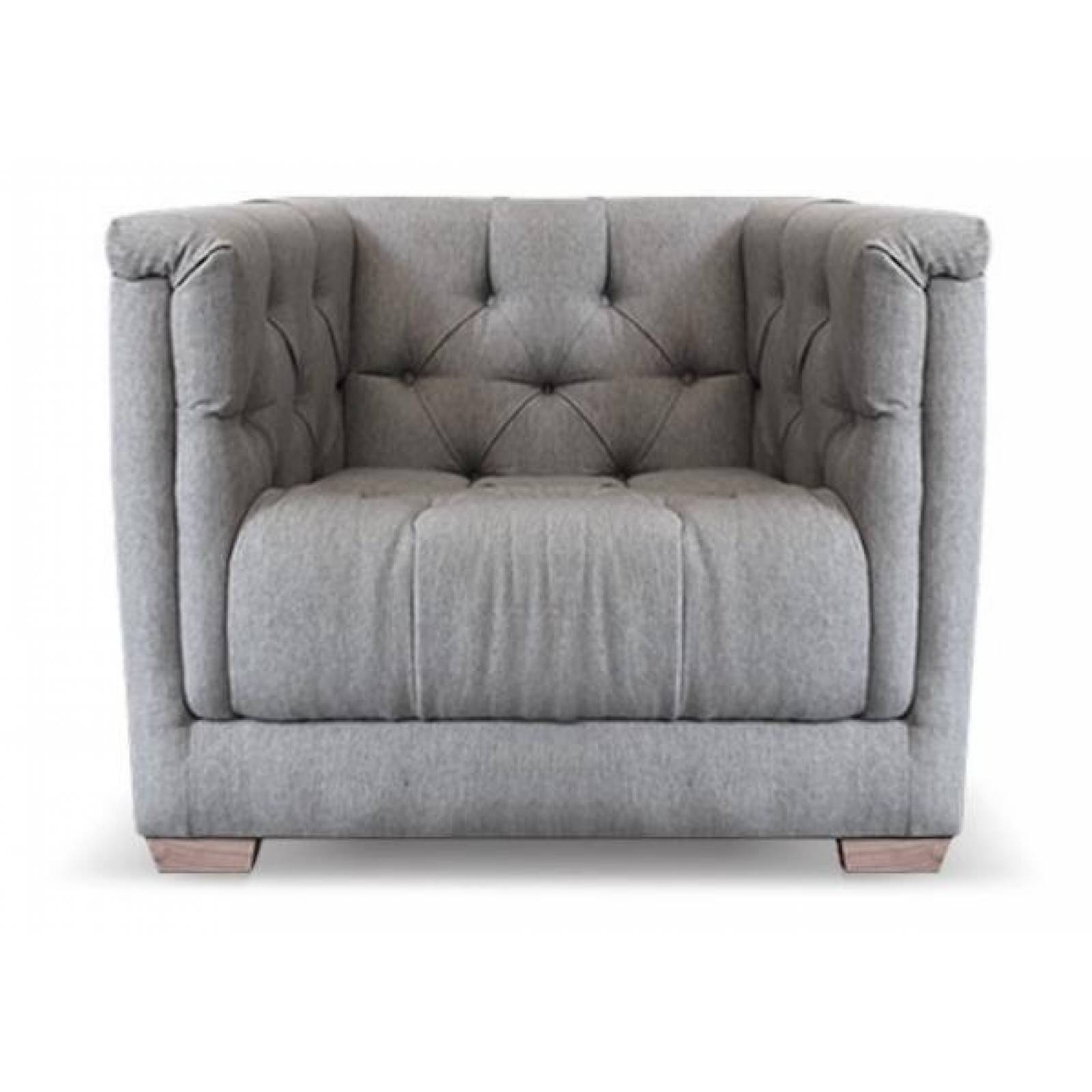 Sillón Oxford De Sofamatch Ash Tela Microfibra