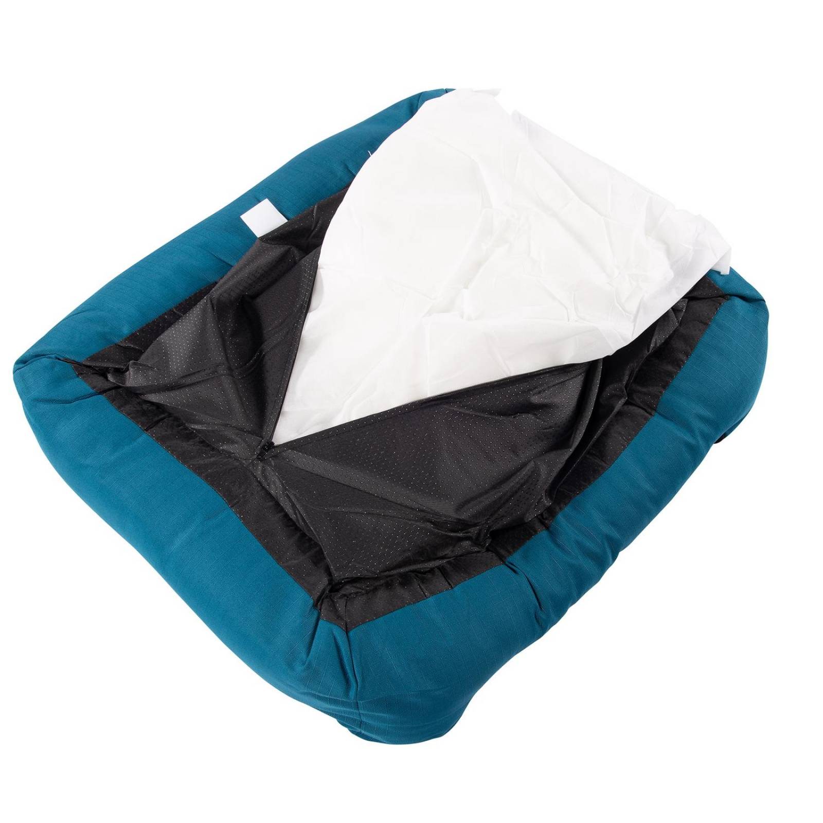 Cama para Perros Rectangular Mr. Pets, Ultra Suave Grande Azul