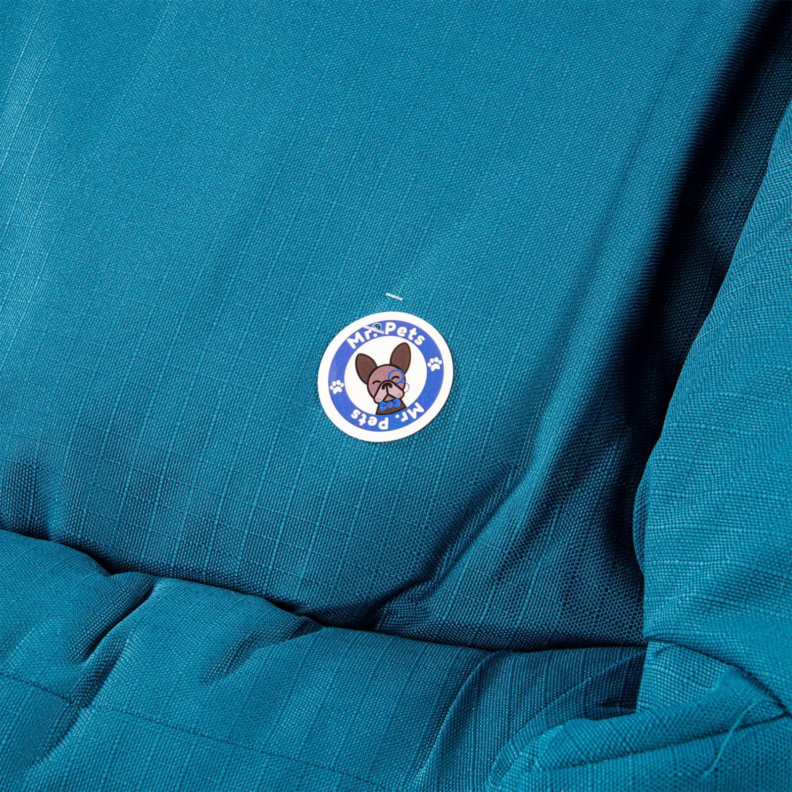 Cama para Perros Rectangular Mr. Pets, Ultra Suave Grande Azul