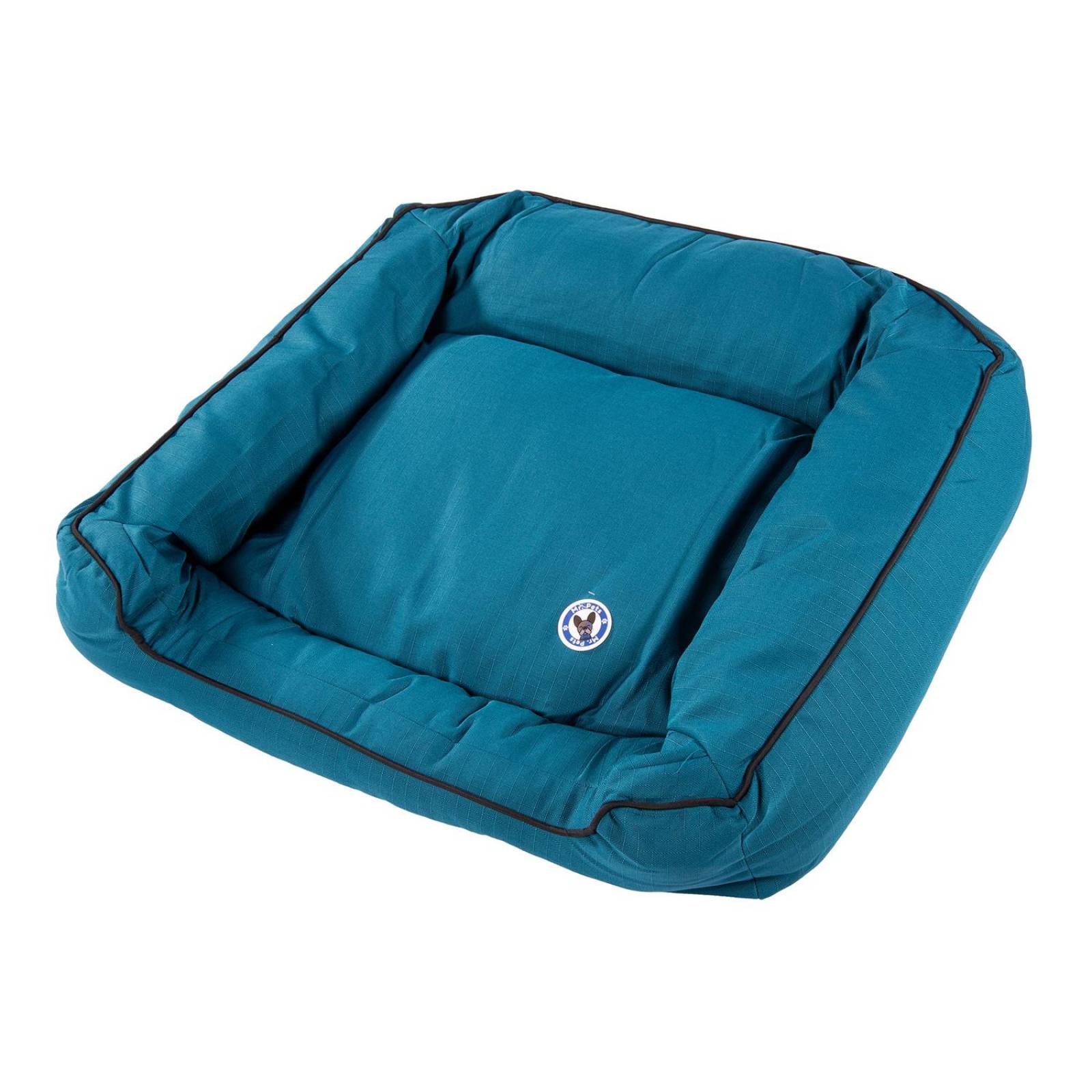 Cama para Perros Rectangular Mr. Pets, Ultra Suave Grande Azul