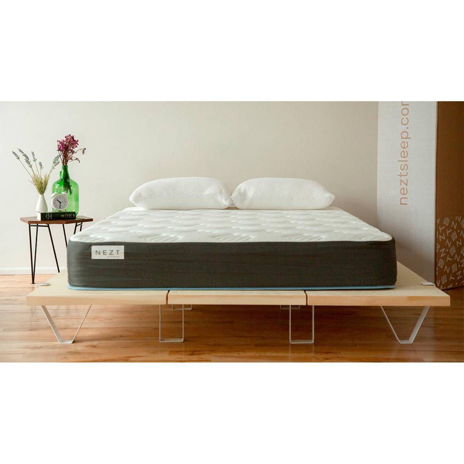 Colchón Nezt Element King Size, Semi Firme Hipoalergénico 