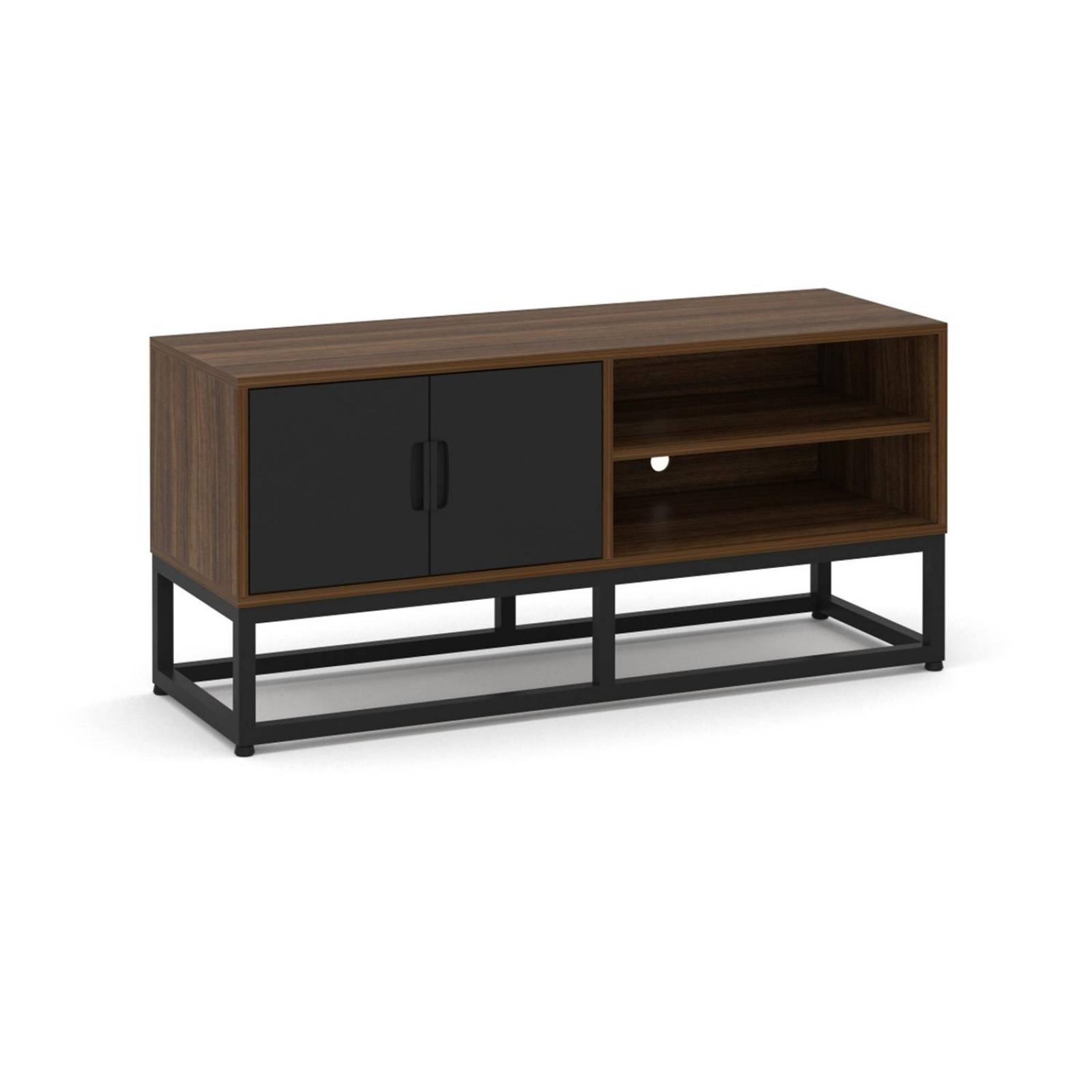 Mueble para TV Moderno The Shop, 2 Puertas y Entrepaños Café 2