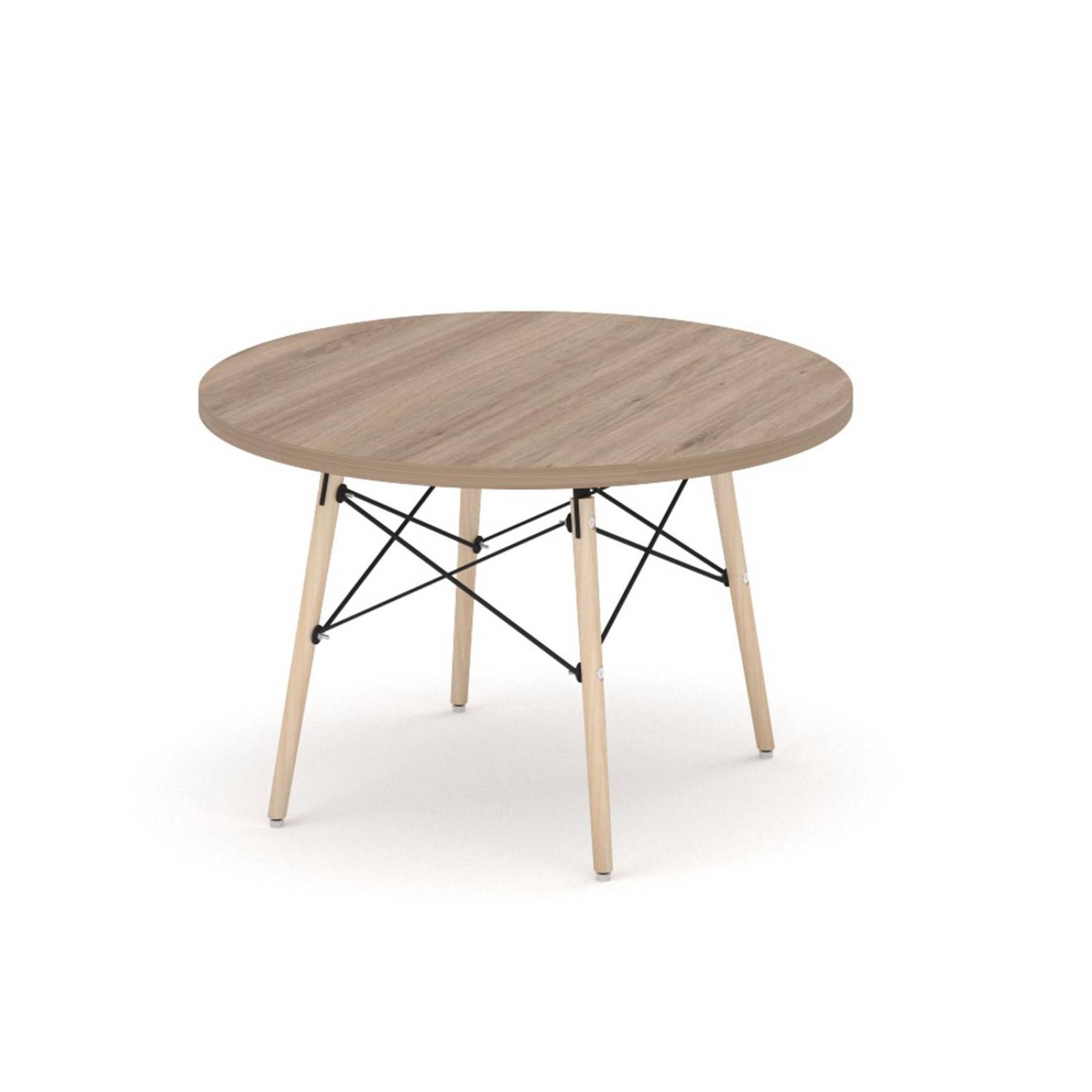 Mesa de Centro Circular The Shop, Mesa Auxiliar Tipo Eames Café 1