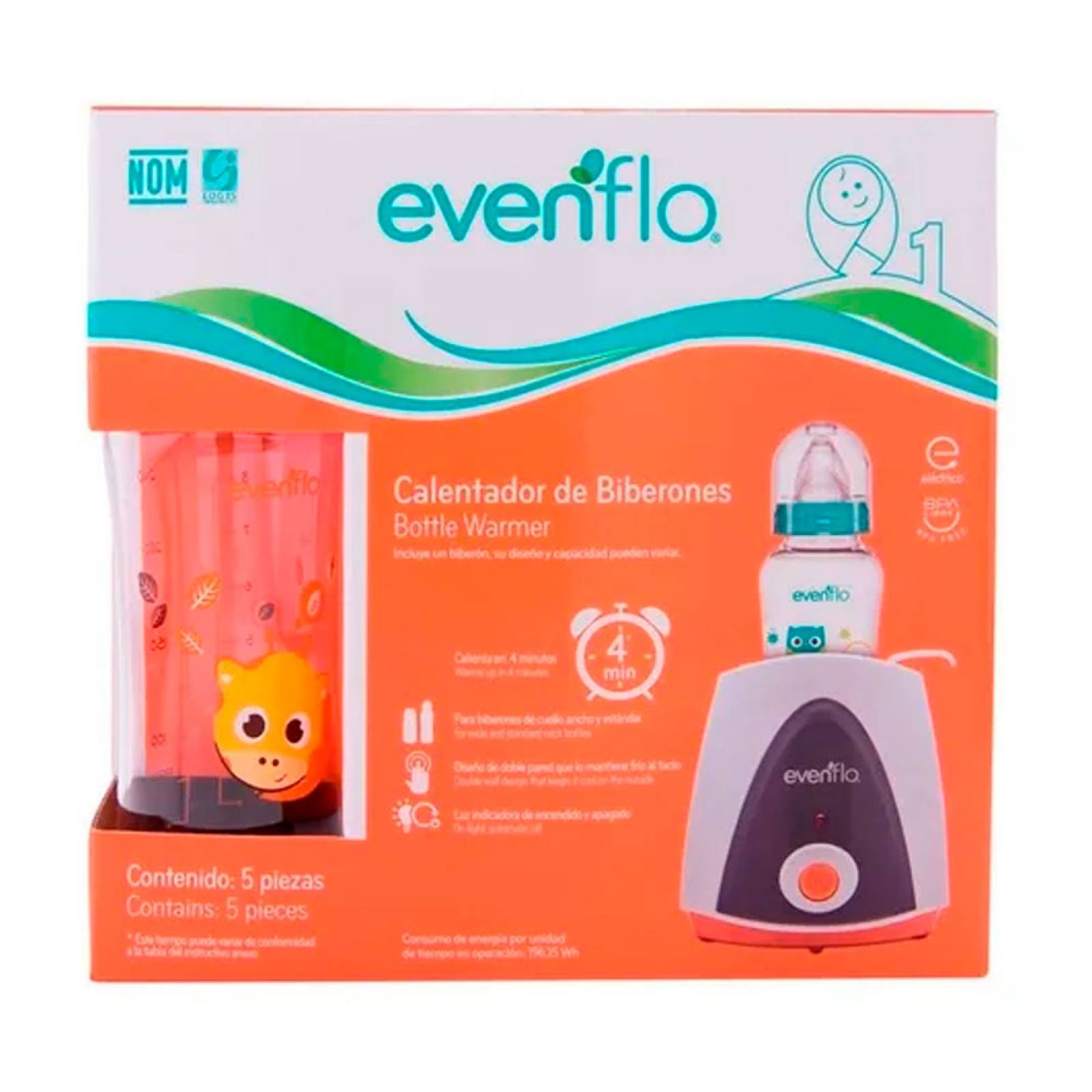 Calentador De Biberones Evenflo Basico