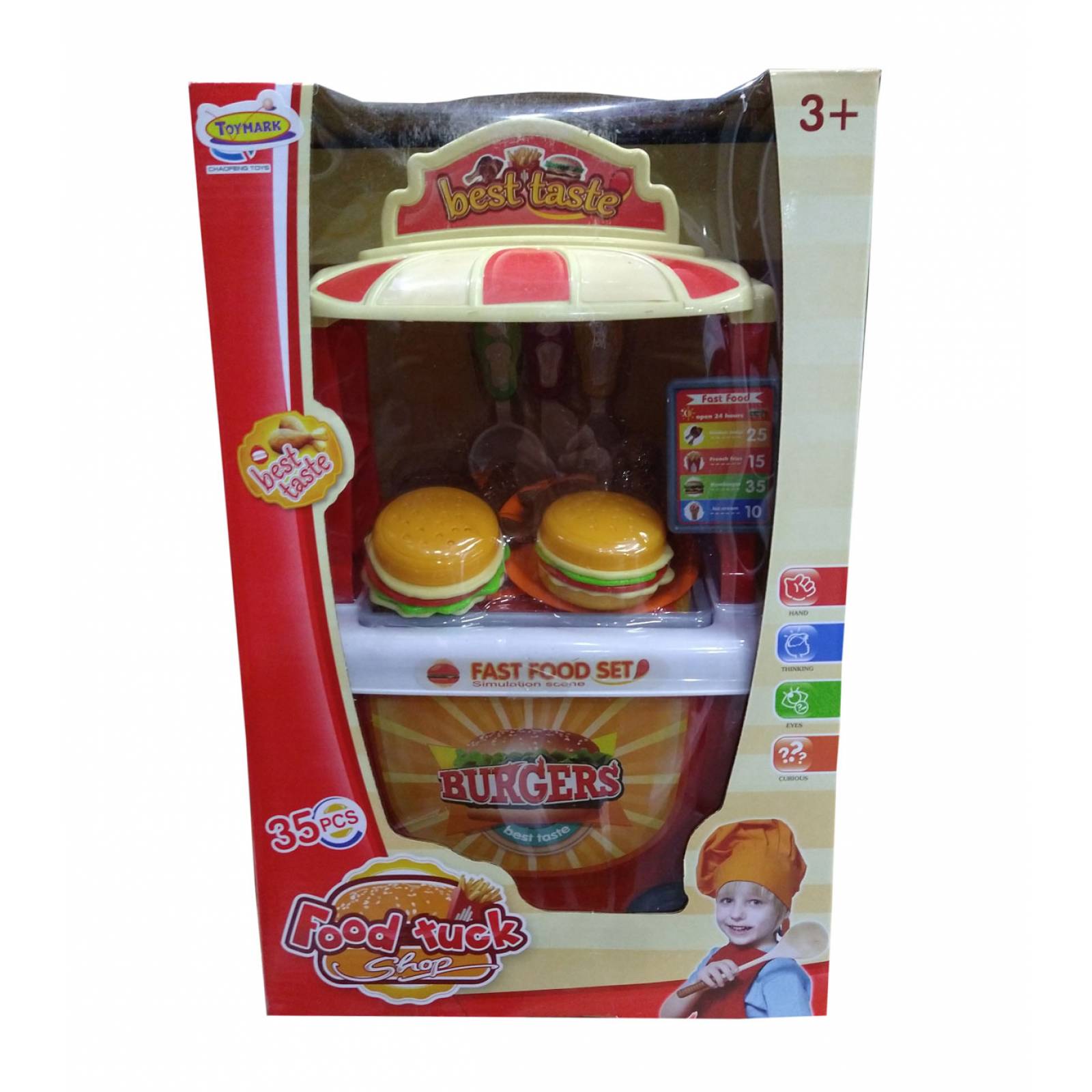 Comida Rápida Carrito De Hamburguesas Juguete Carrito De