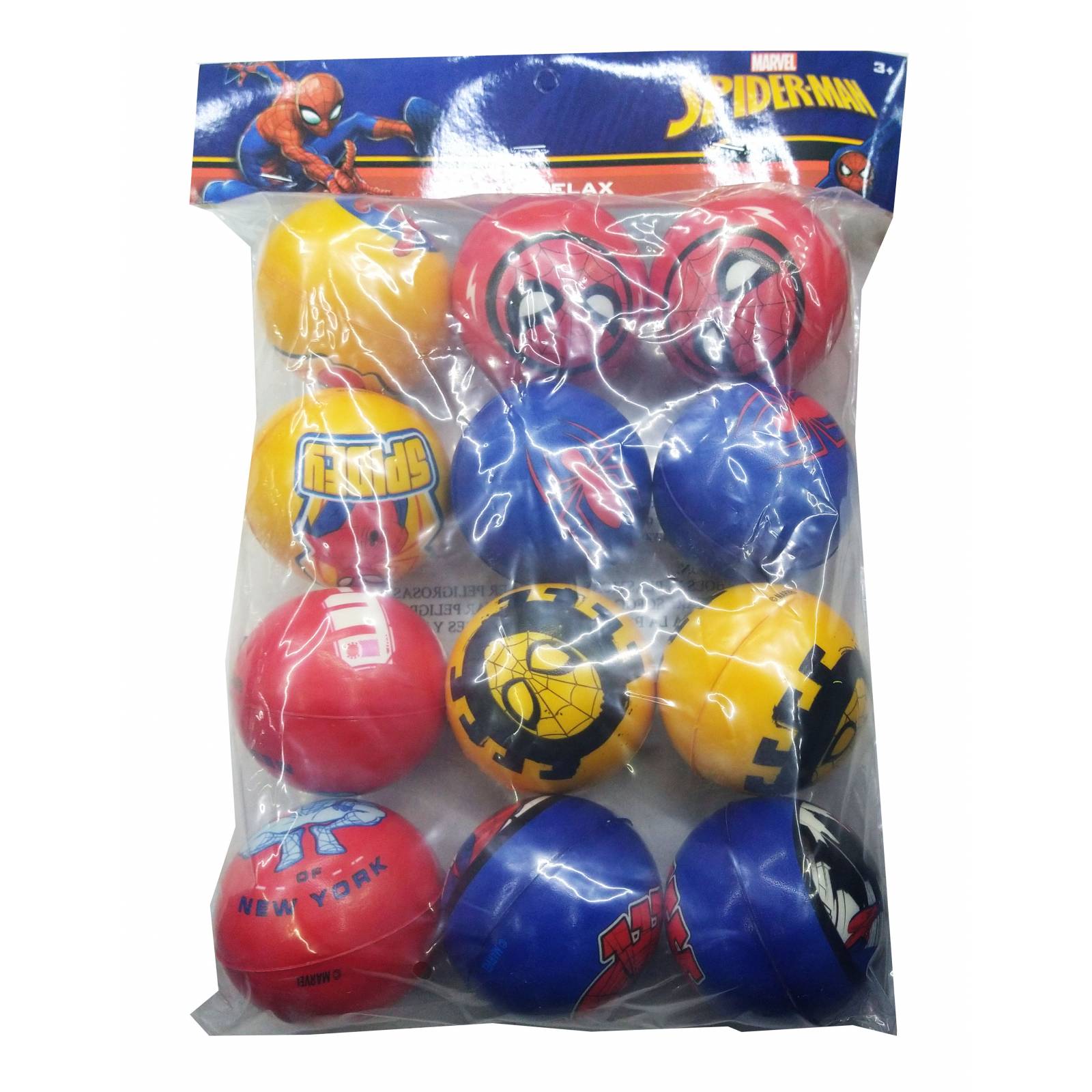 Pelota Relajante De Espuma Toy Mark Spiderman