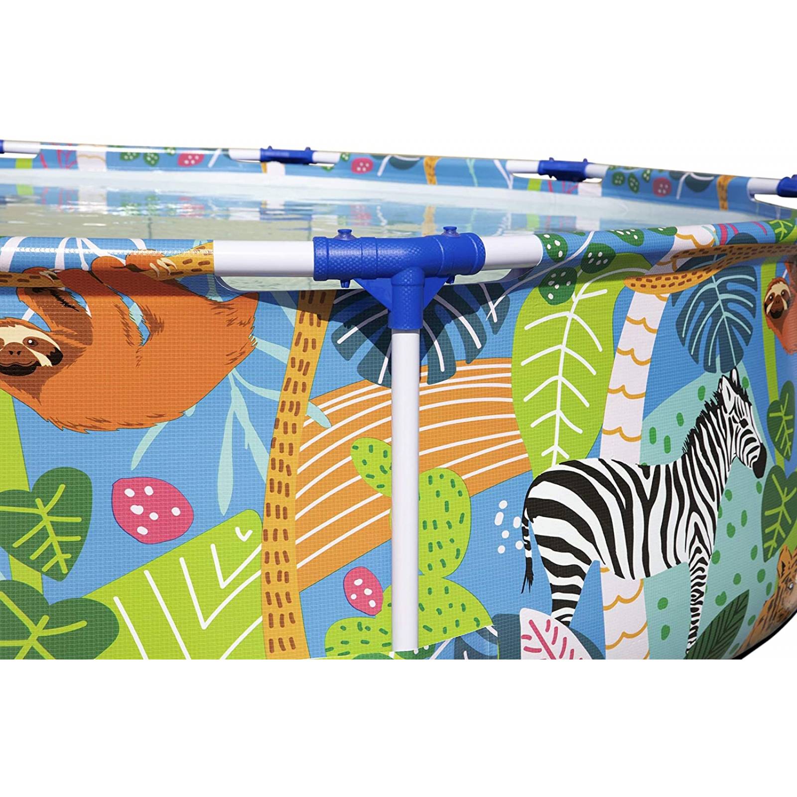 Alberca Bestway Estructural Redonda Estampado Animales 305 x 66 cm