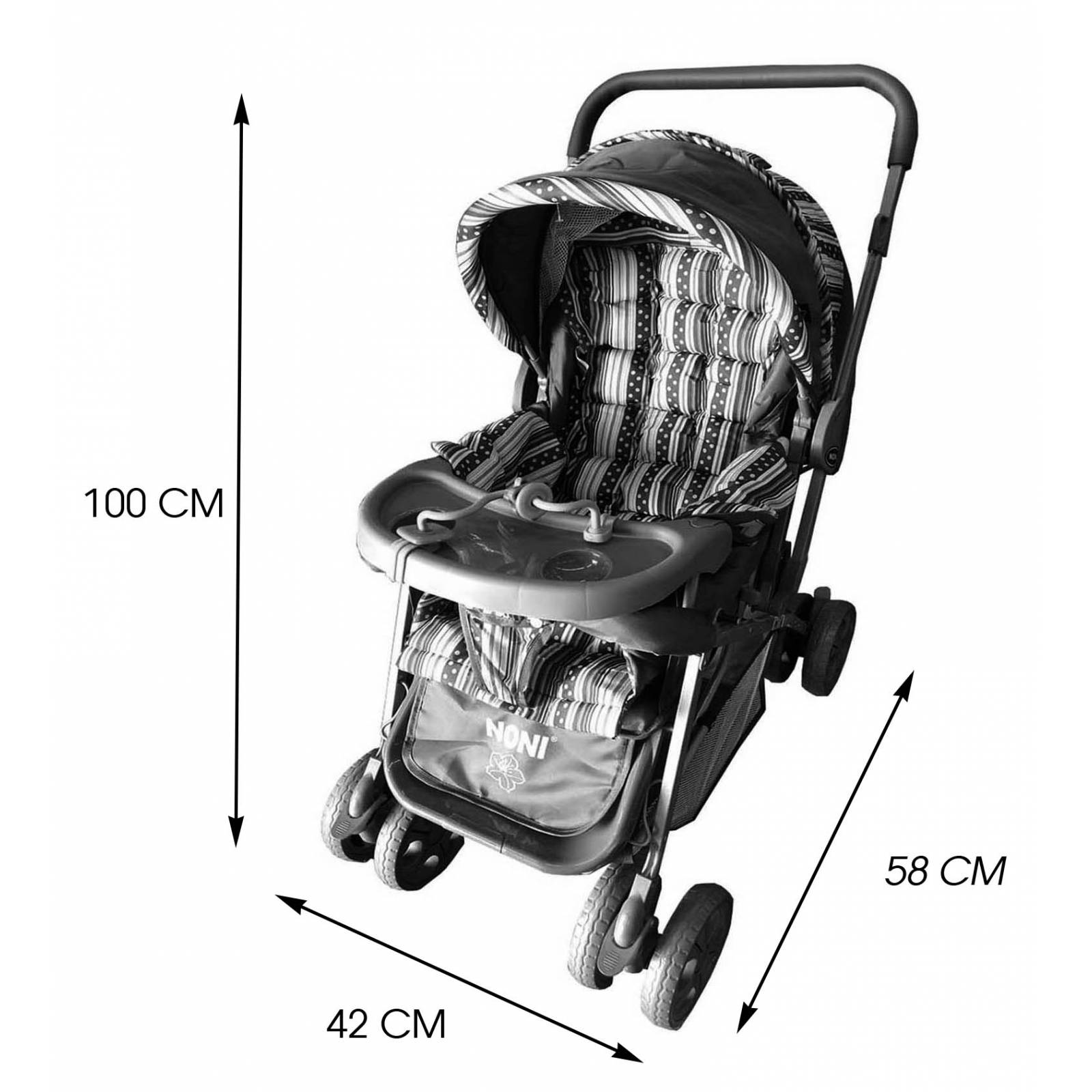 Carriola Angelin Baby Asa Reversible Rojo