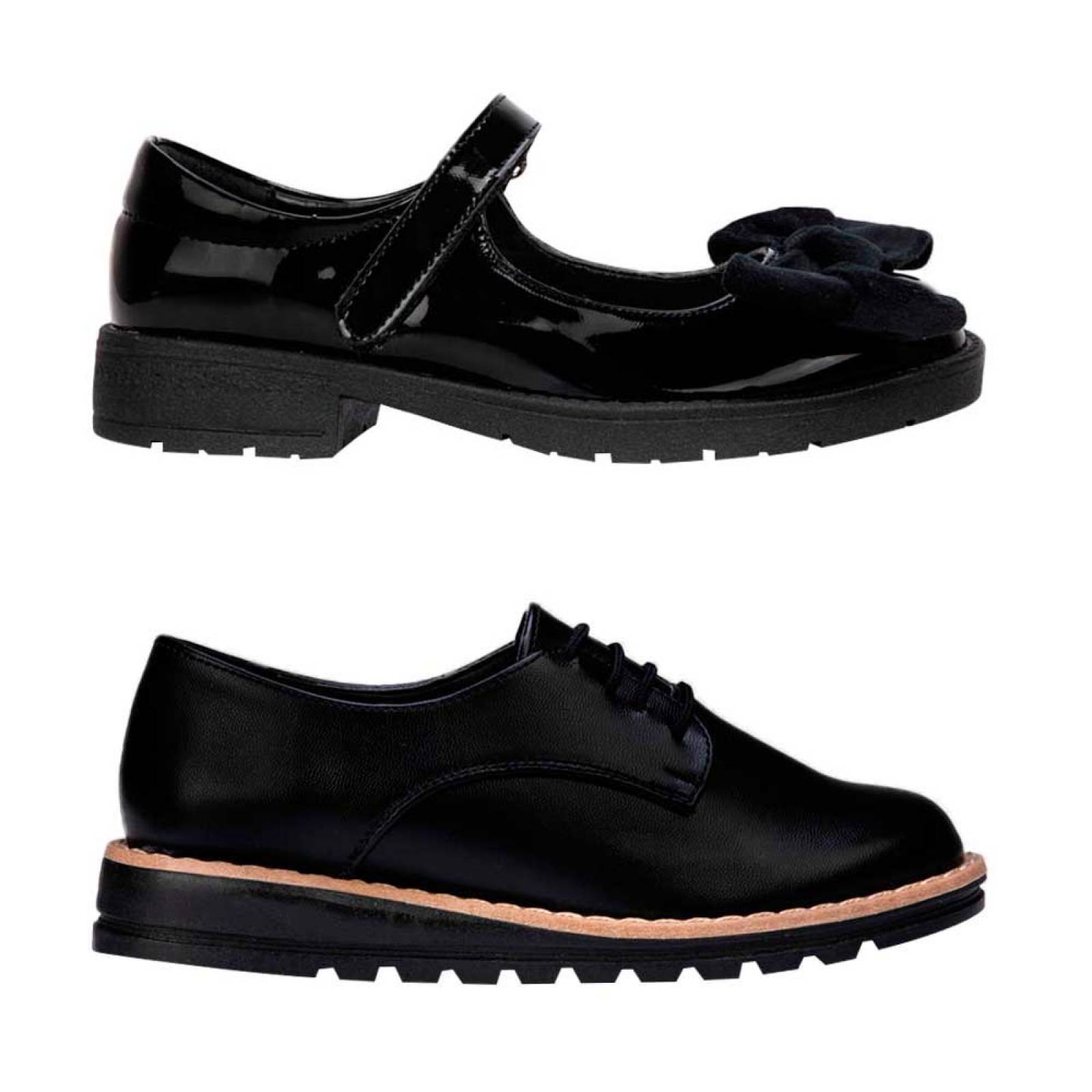 KIT 2 PARES DE ZAPATOS ESCOLAR NIÑA VIVIS SHOES KIDS 1003