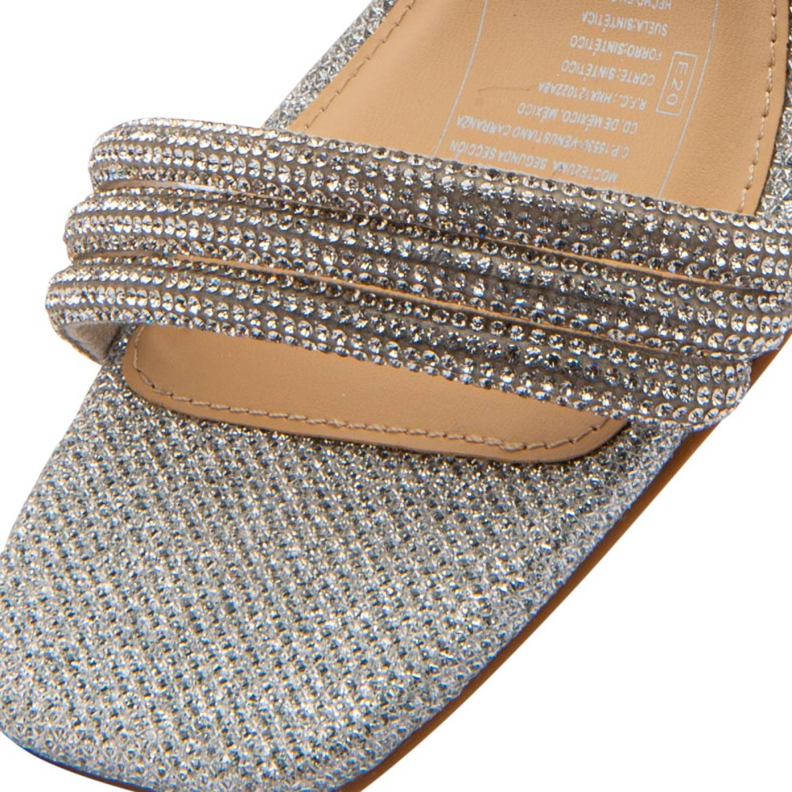 SANDALIA DAMA MOLTO BELLO CUÑA BRILLOS 8cms 1061133