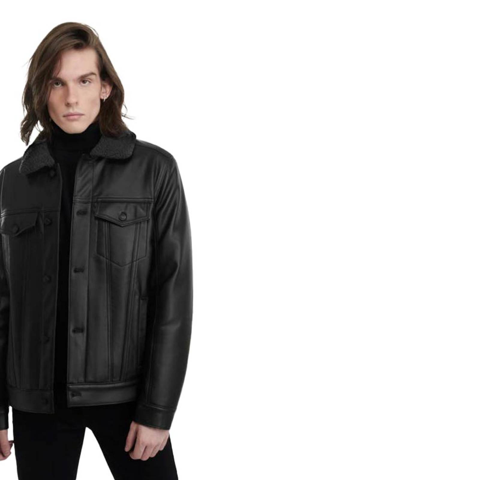 CHAMARRA HARD SODA HOMBRE TACTO PIEL 1097318