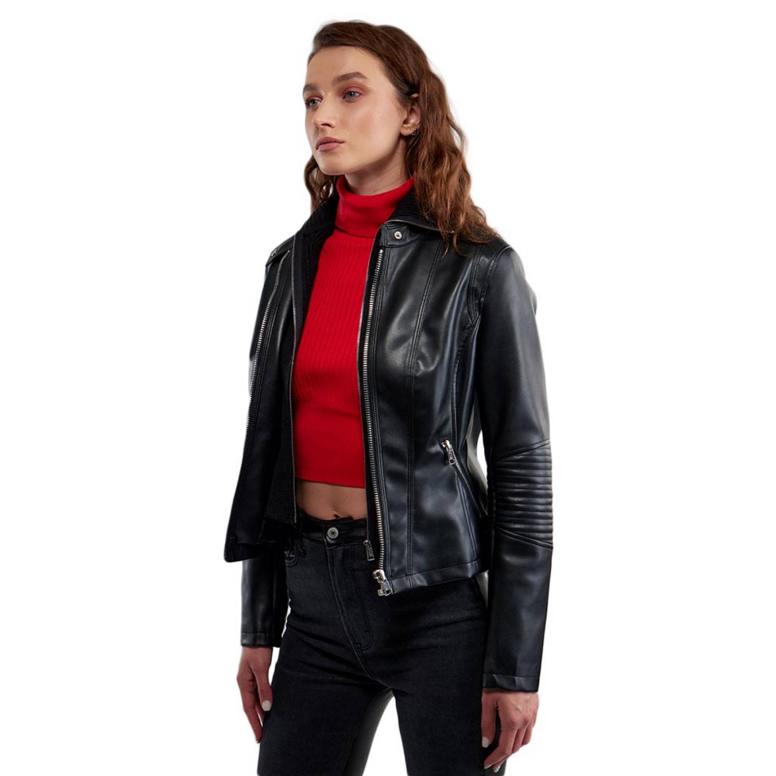 CHAMARRA DAMA HOLLY LAND TACTO PIEL 1004052