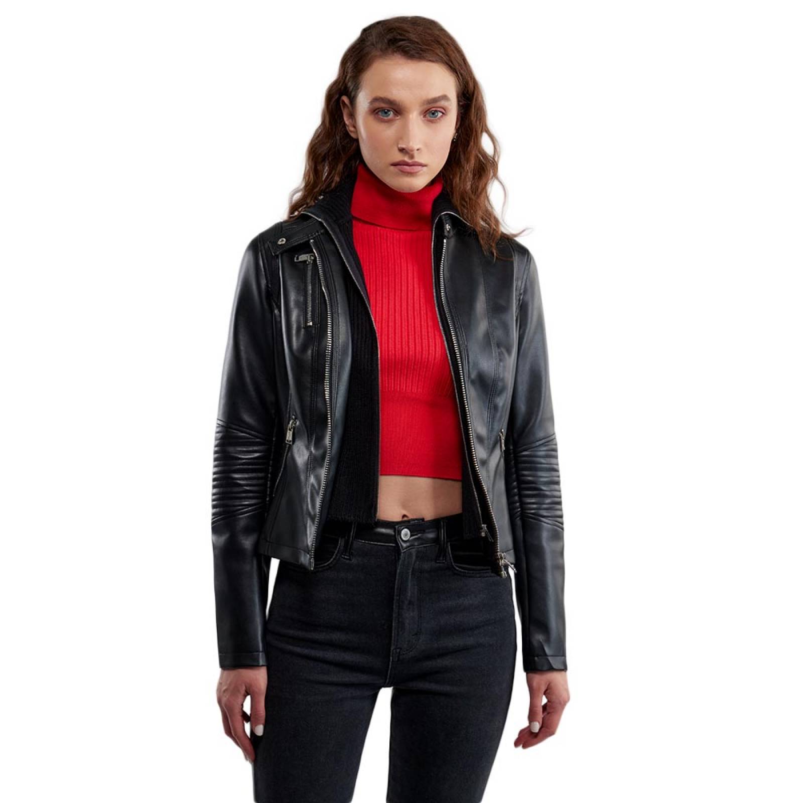 CHAMARRA DAMA HOLLY LAND TACTO PIEL 1004052