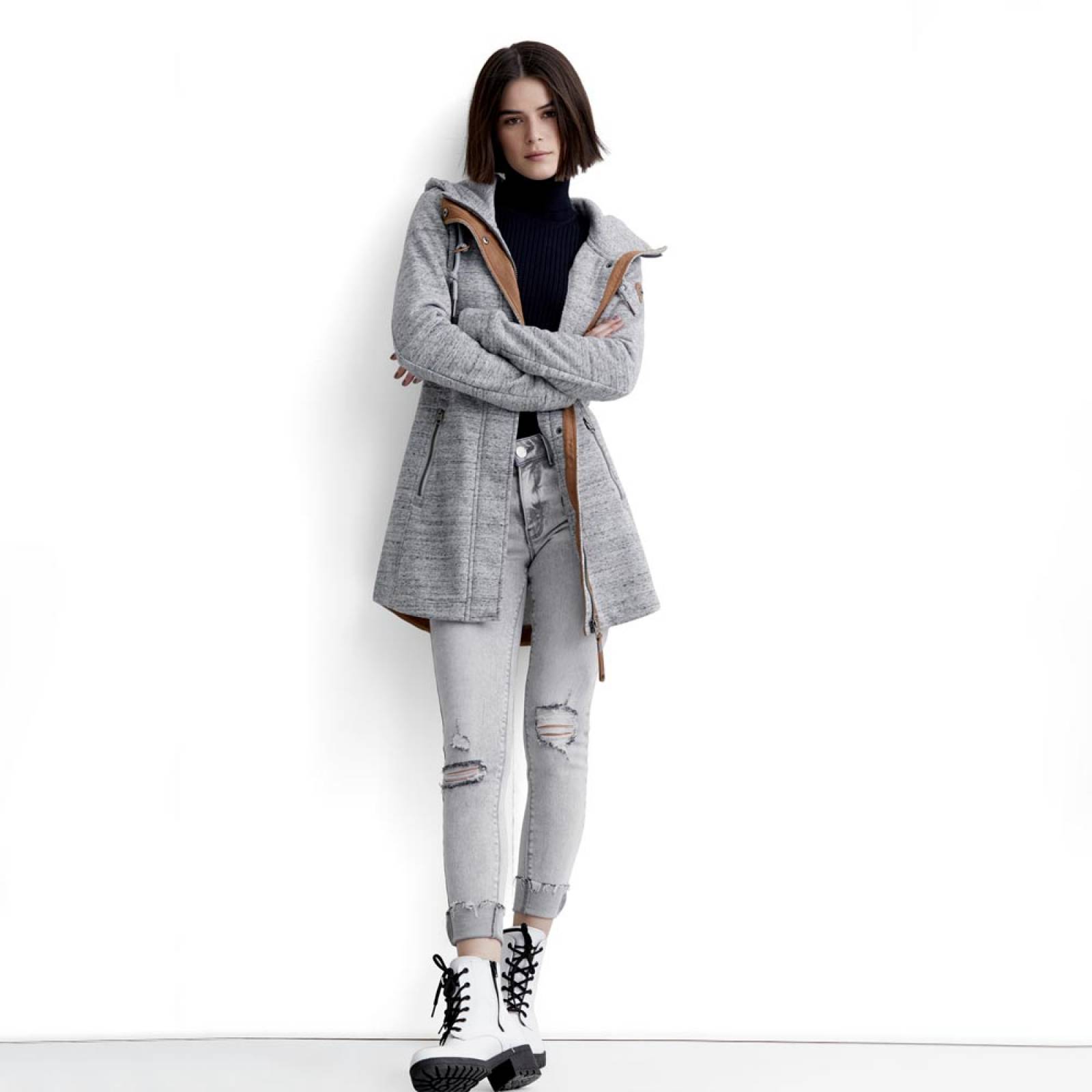 SUDADERA DAMA HOLLY LAND CON CAPUCHA 999146