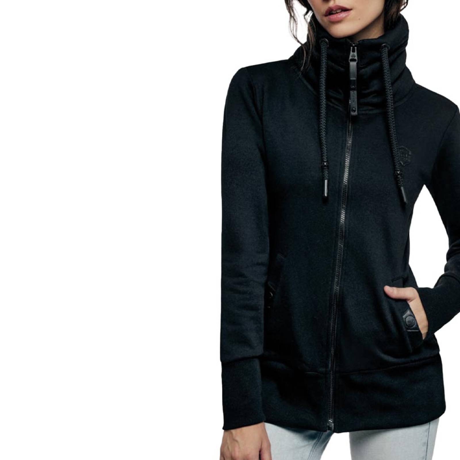 SUDADERA DAMA HOLLY LAND CUELLO ALTO CON PELUCHE 1038132