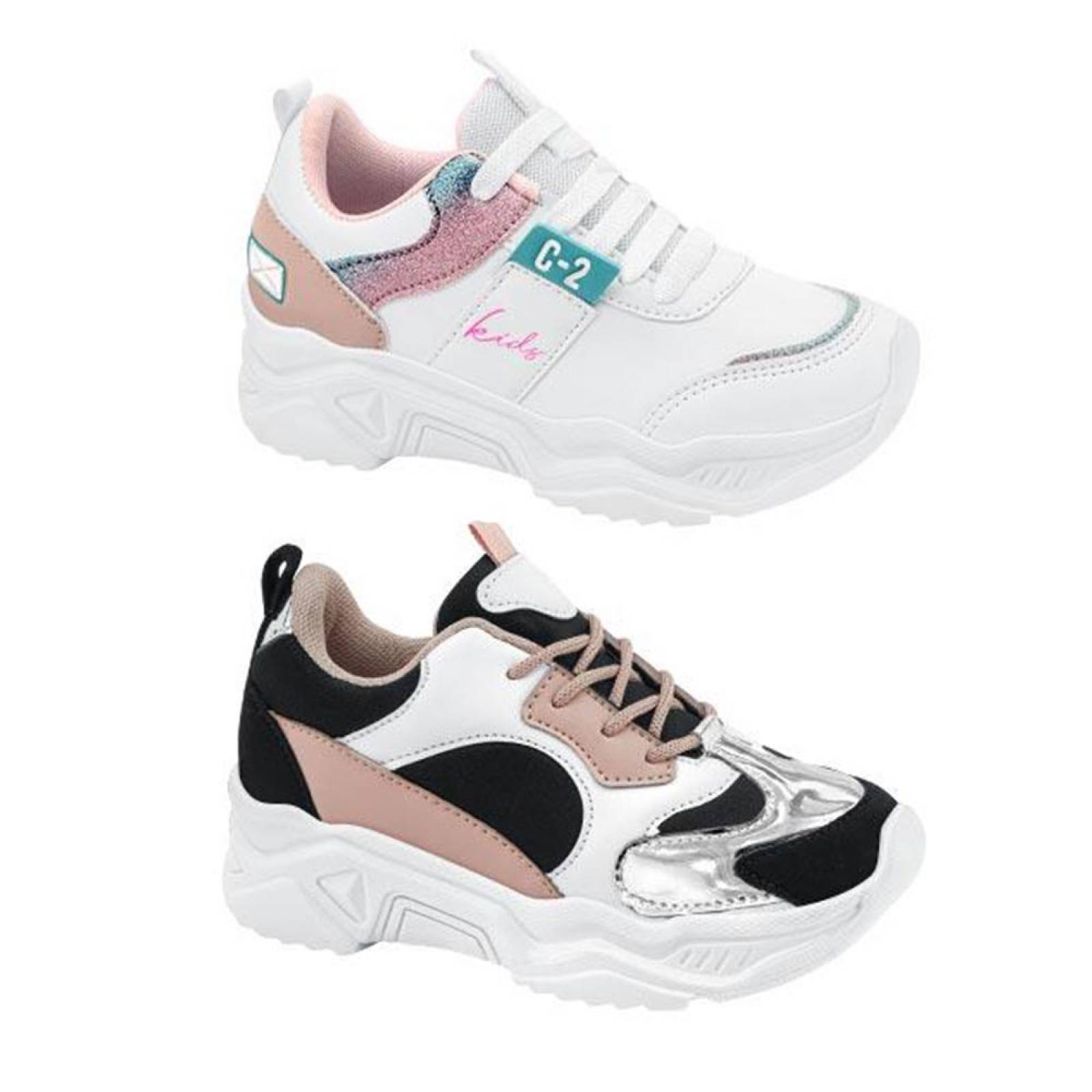 TENIS URBAN SHOES NIÑA URBANO KIT 2 PARES CHUNKY 1084417