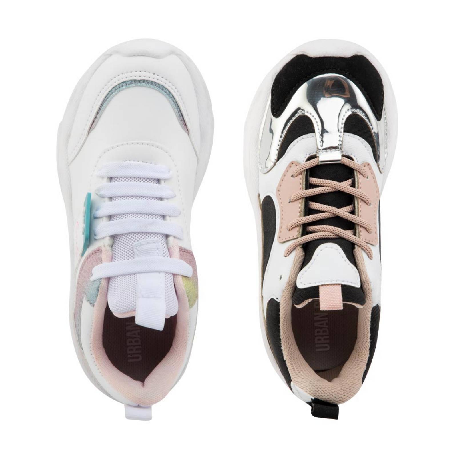 TENIS URBAN SHOES NIÑA URBANO KIT 2 PARES CHUNKY 1084417