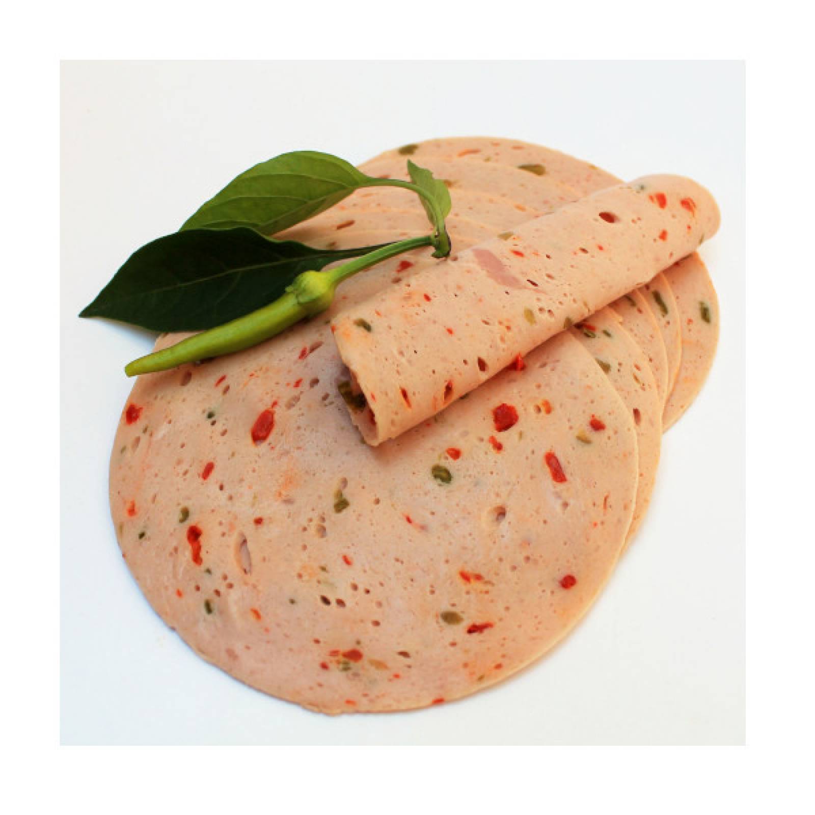 Mortadela con pimiento rojo y verde 1 Kg
