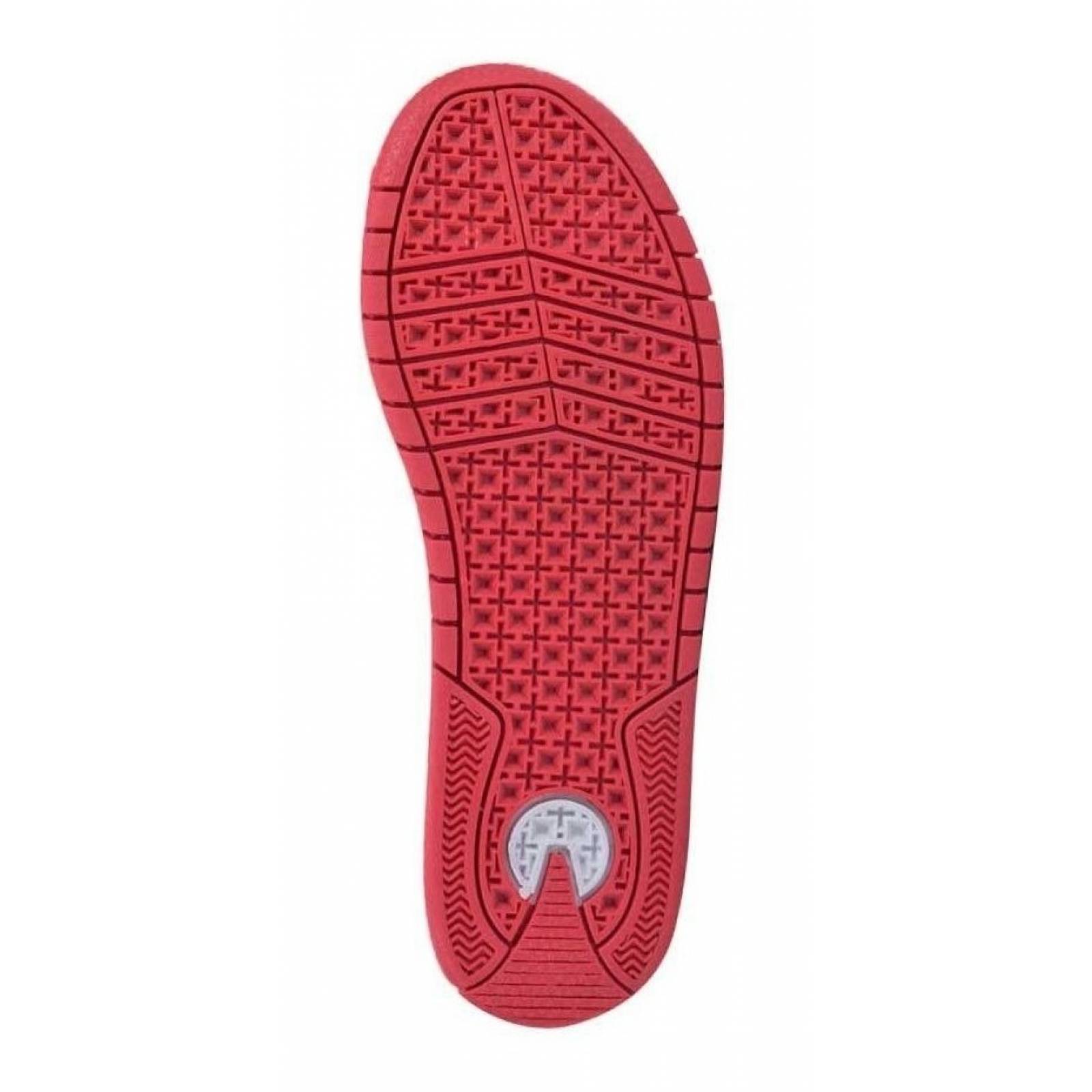 Tenis Casual Tipo Bota Panam 0614 Color Blanco/rojo De Moda