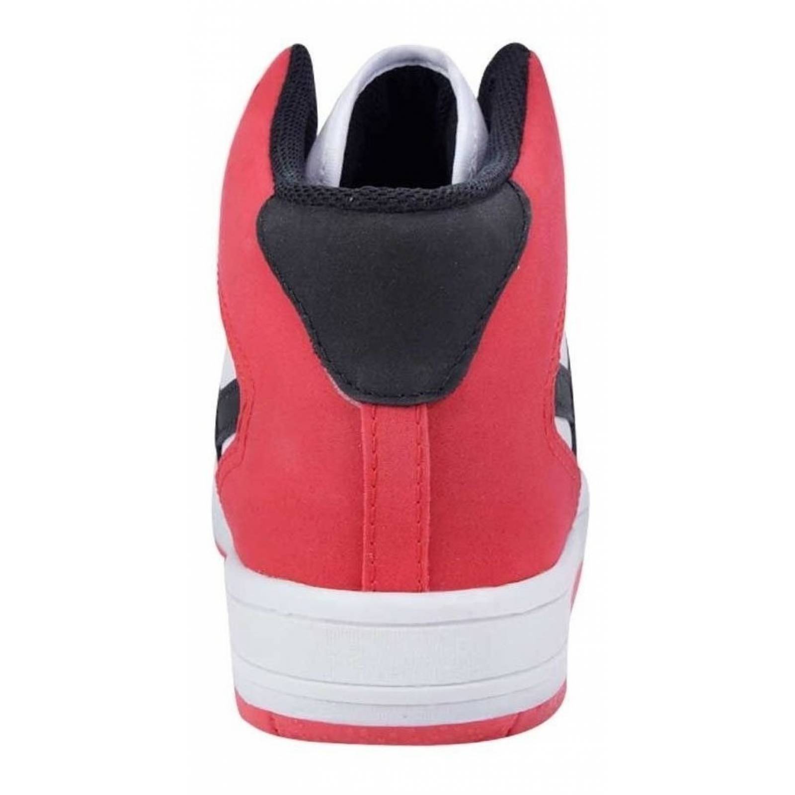 Tenis Casual Tipo Bota Panam 0614 Color Blanco/rojo De Moda