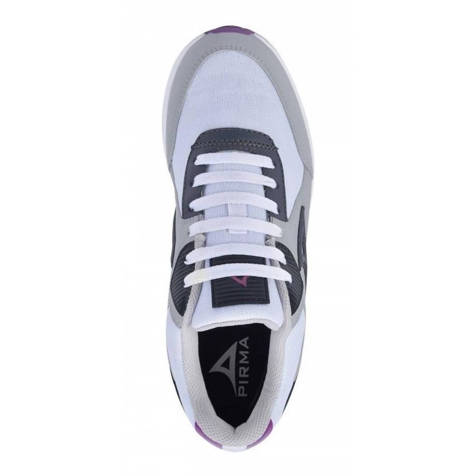 Tenis Casual Pirma Brasil 5503 Color Gris/morado De Moda
