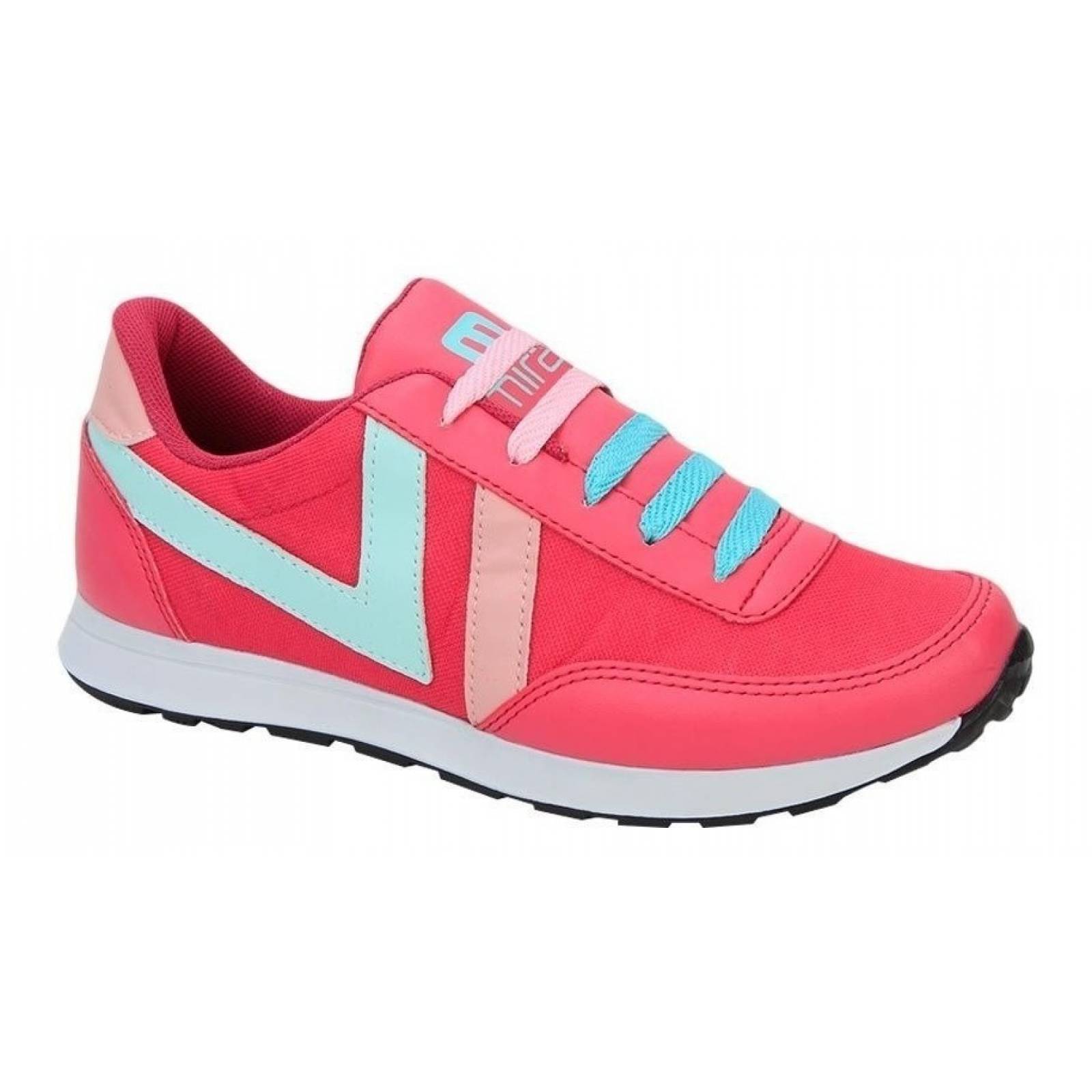 Tenis Casual Mirage 517b Color Fiusha/menta/rosa De Moda