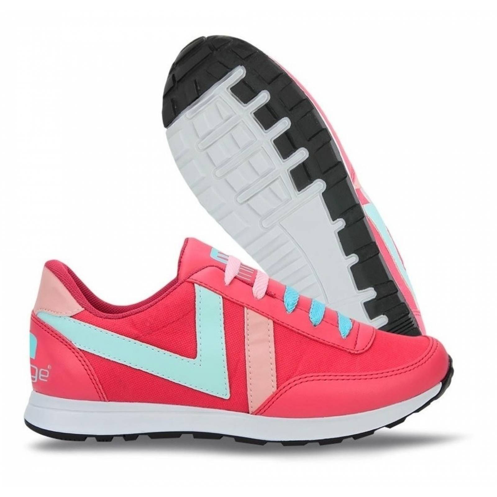 Tenis Casual Mirage 517b Color Fiusha/menta/rosa De Moda