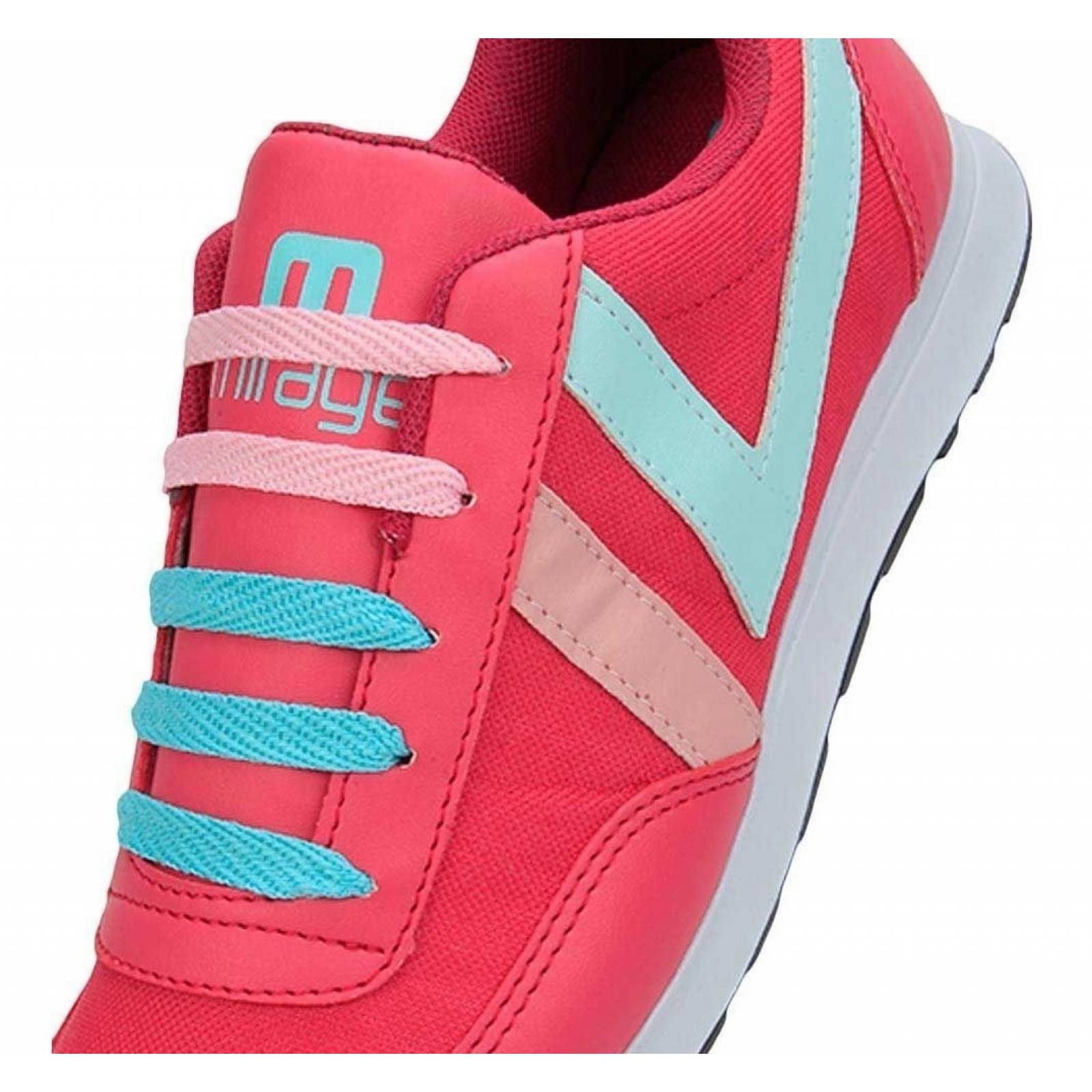 Tenis Casual Mirage 517b Color Fiusha/menta/rosa De Moda